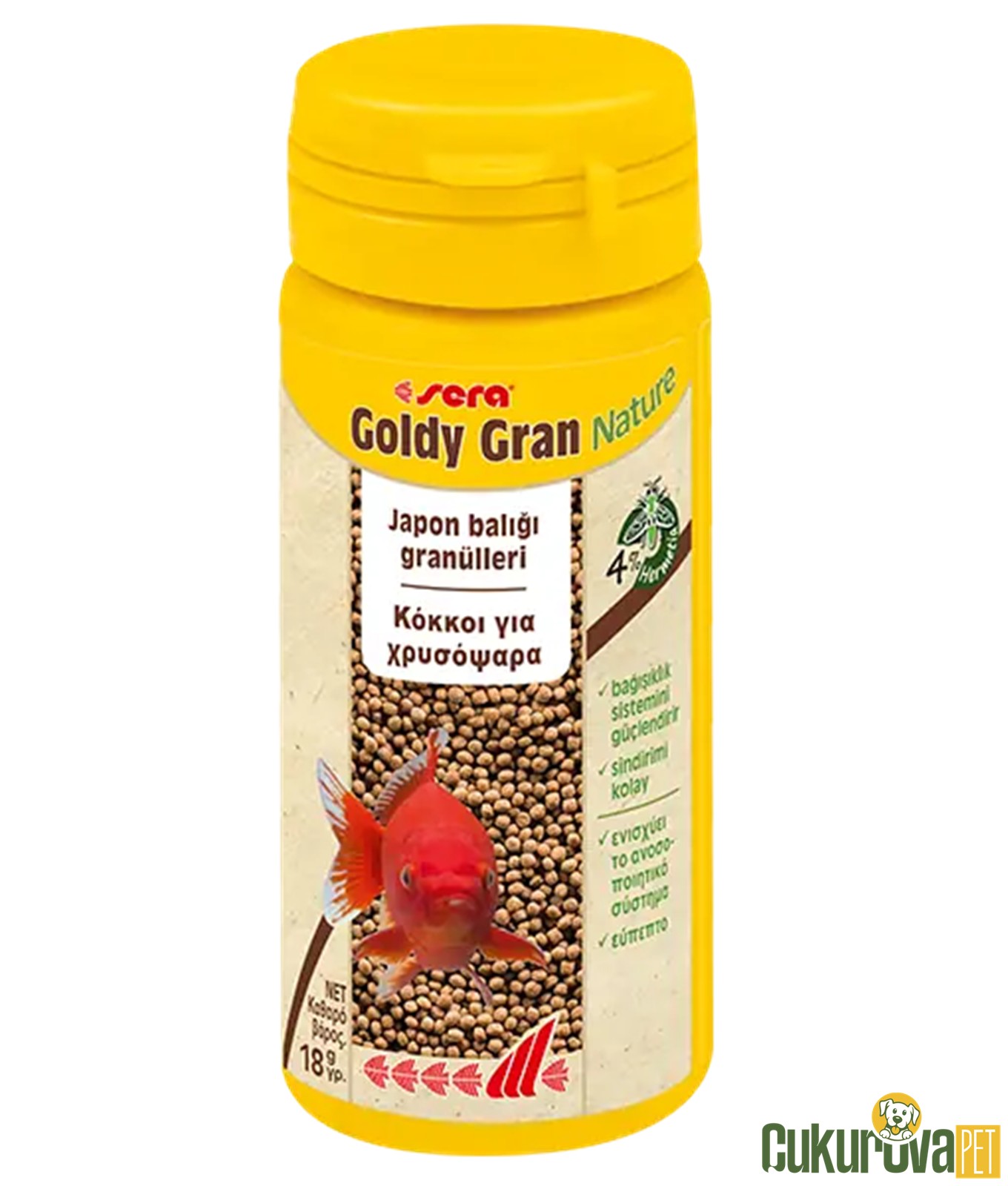 Sera Goldy Gran Granül Yem 50 Ml - 18 Gr