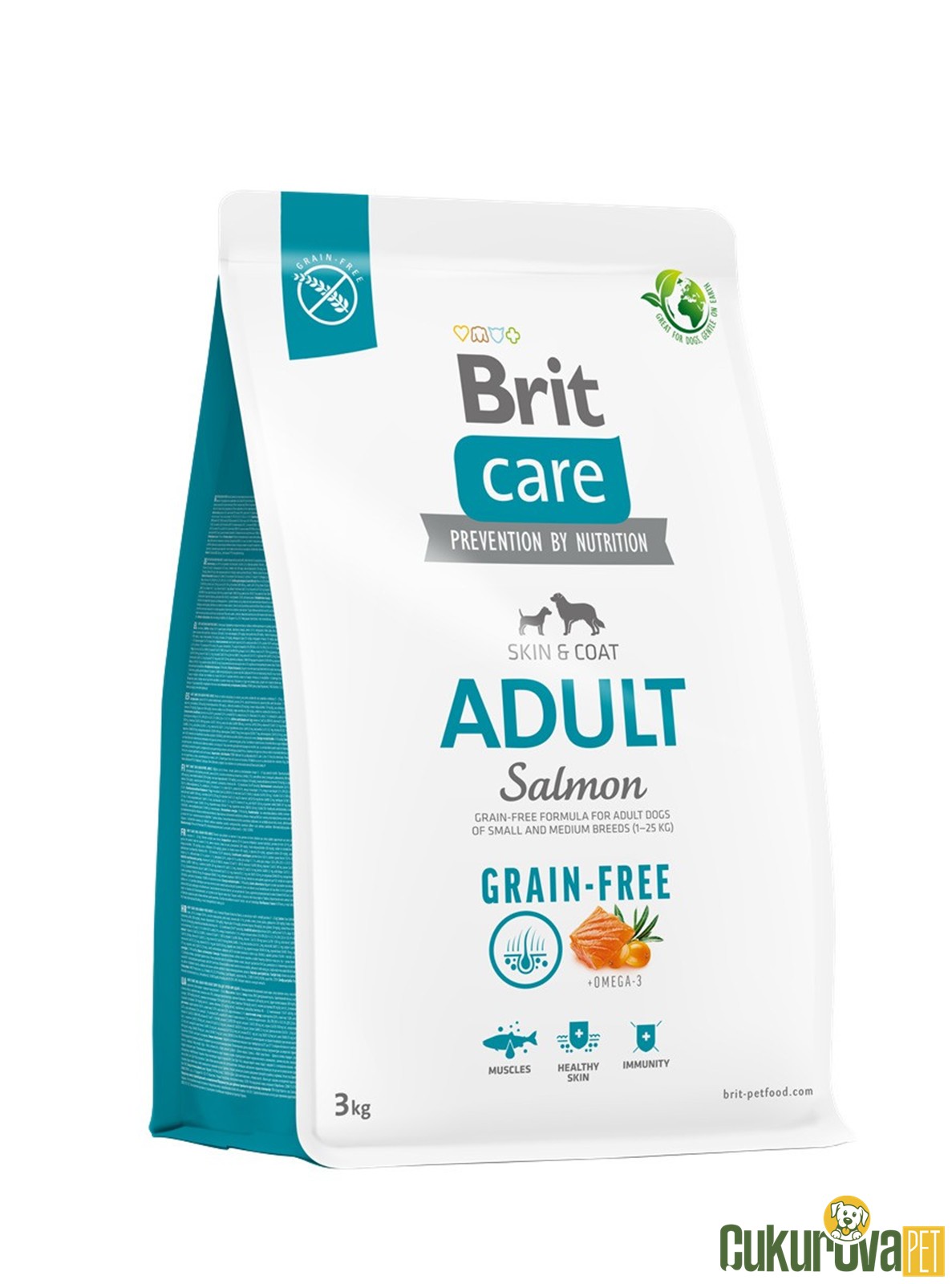 Brit Care Skin&Coat Adult Somonlu Ve Patatesli Yetişkin Köpek Maması 3 Kg