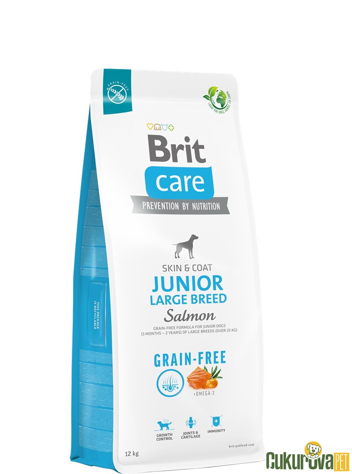 Brit Care Skin&Coat Junior Large Breed Somonlu Yavru Köpek Maması 12 Kg