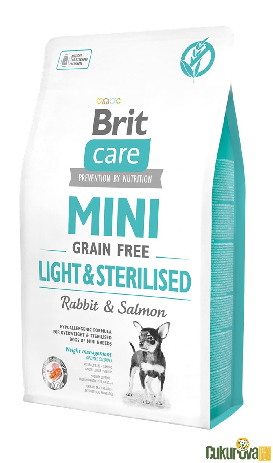 Brit Care Mini Light&Sterilised Tavşanlı Diyet Ve Kısırlaştırılmış Köpek Maması 2 Kg