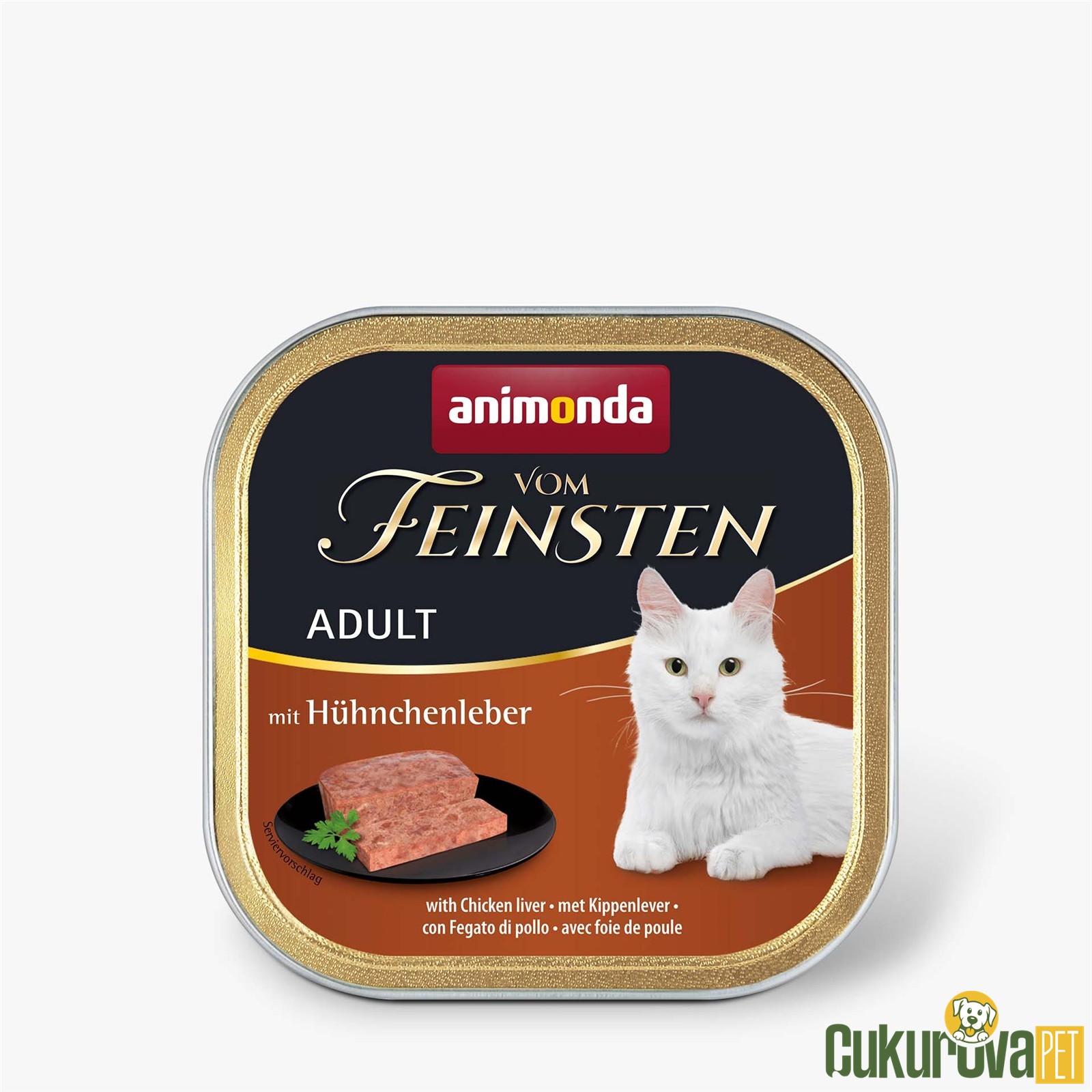 Animonda Vom Feinsten Adult Tavuk Ciğerli Yetişki̇n Kedi Yaş Maması 100 Gr