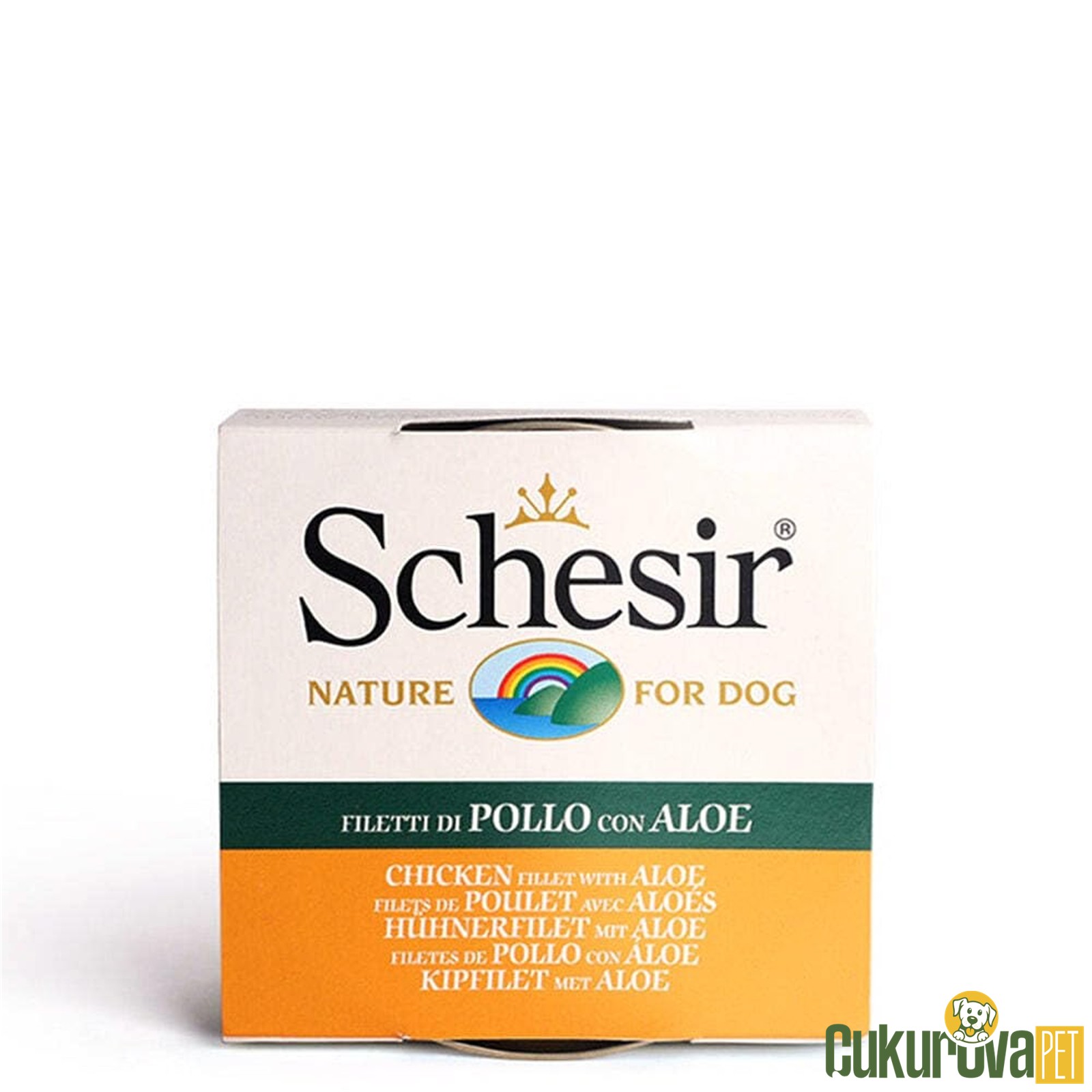 Schesir Tavuklu ve Aloe Veralı Yetişkin Köpek Yaş Maması 150 Gr