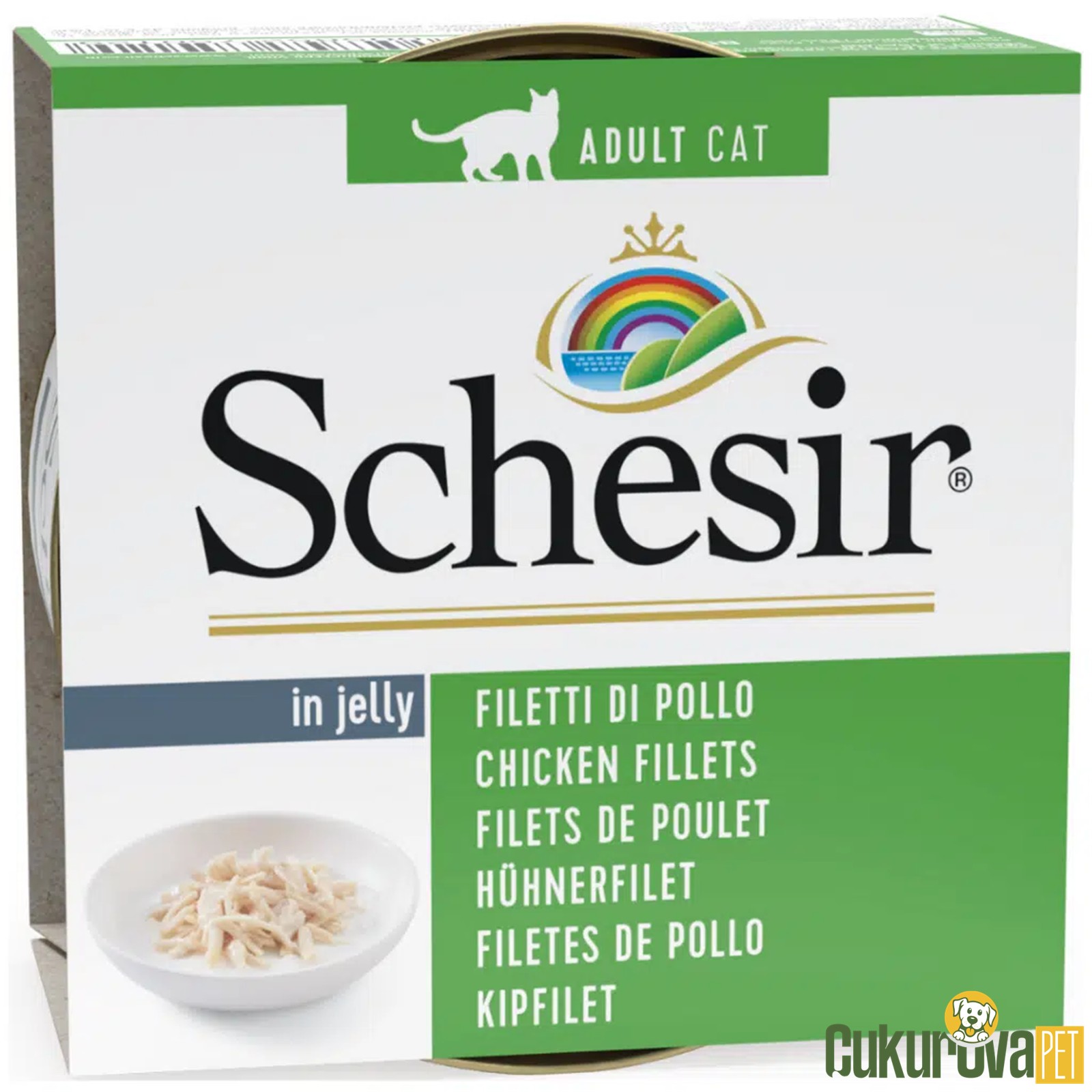 Schesir In Jelly Tavuklu Yetişkin Kedi Yaş Maması 85 Gr