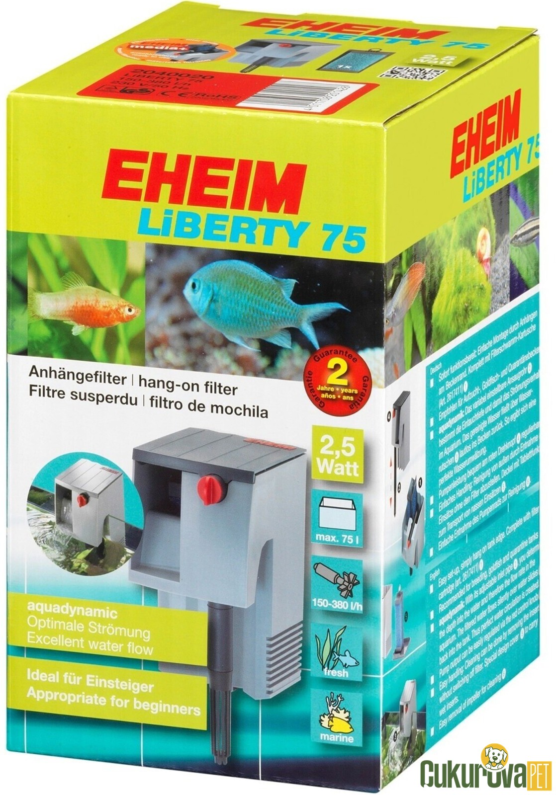 Eheim Liberty 75 - 2040 Akvaryum Askı & Şelale Filtre