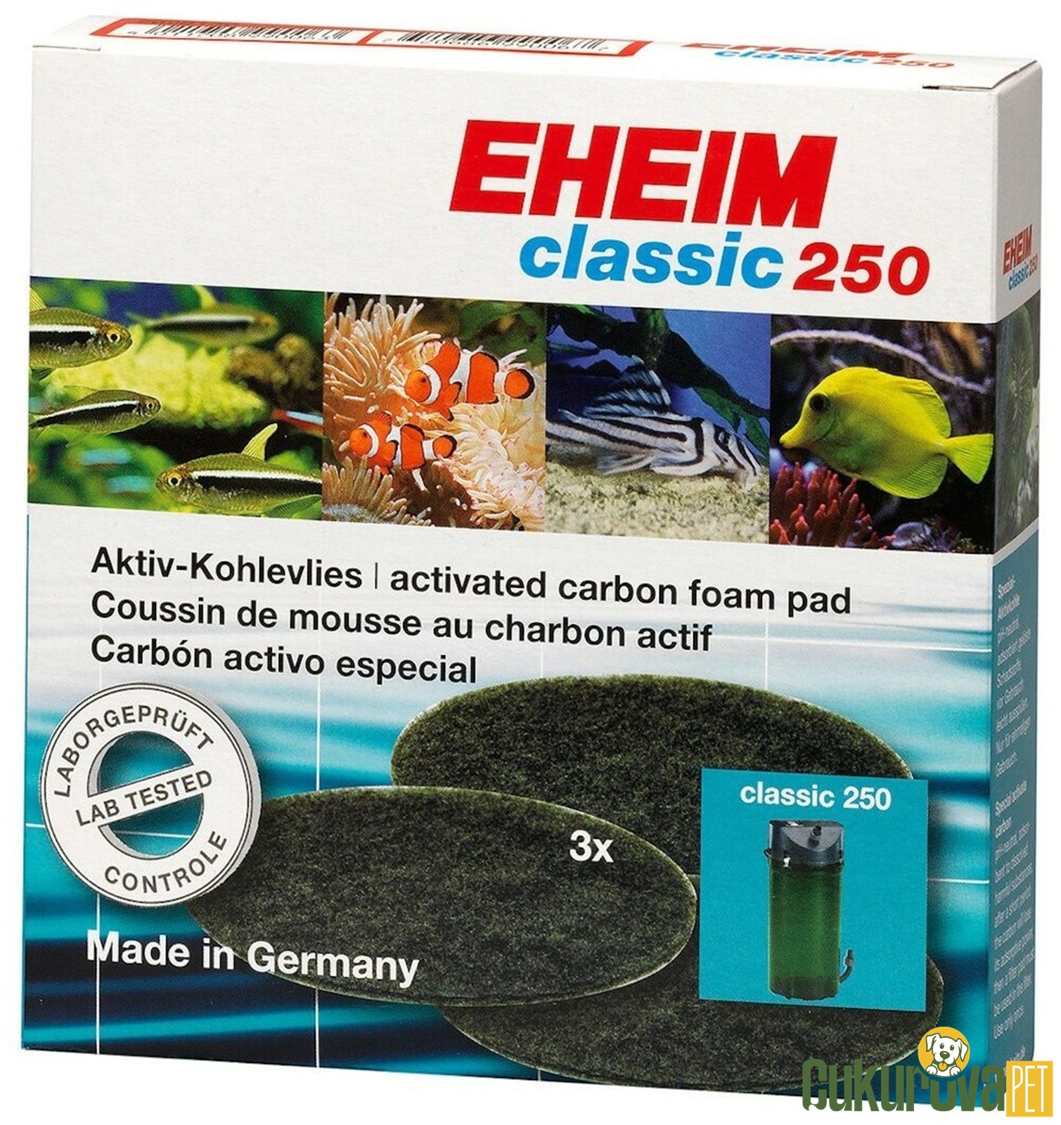Eheim Classic 250 - 2213 Karbonlu Filtre Süngeri