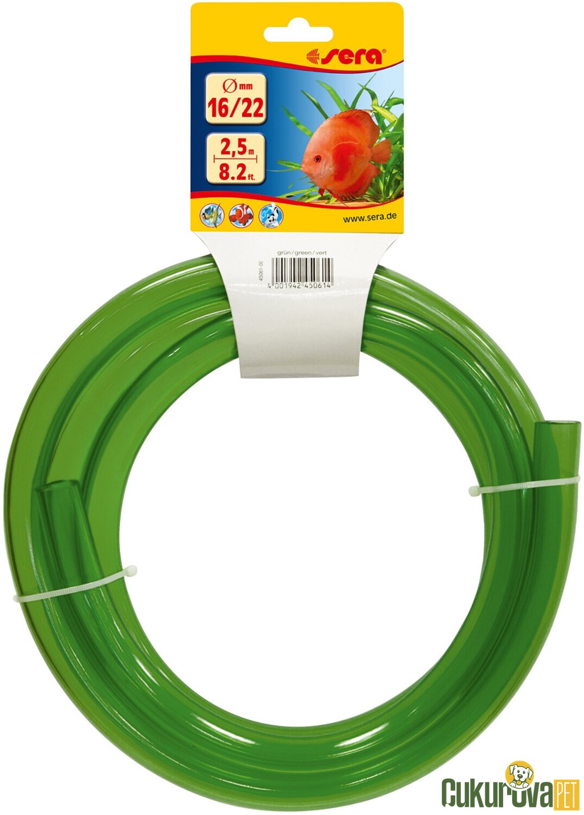 Sera Dış Filtre Hortumu Yeşil 16 / 22 Mm - 2.5 M