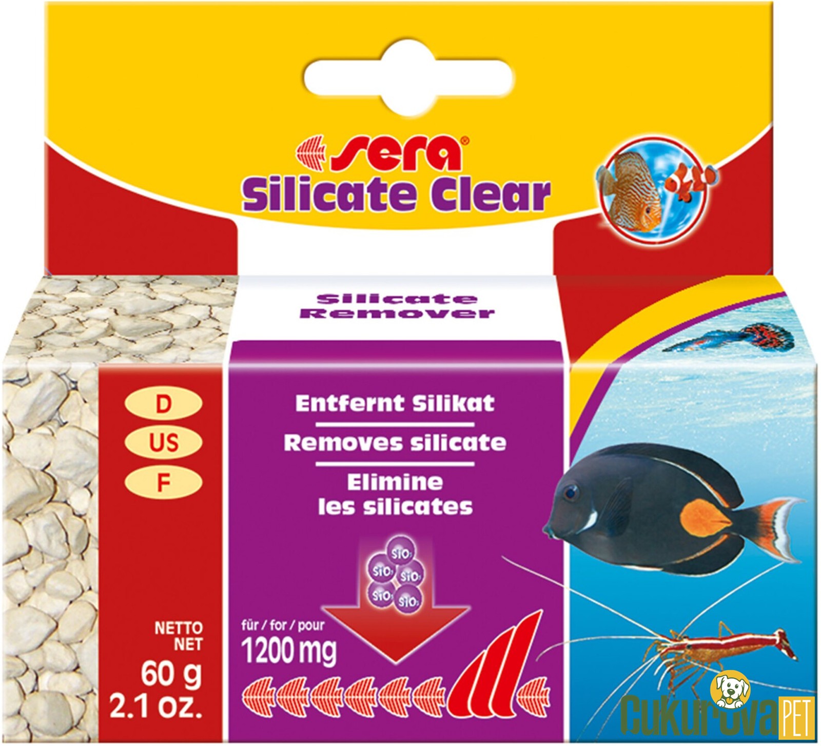 Sera Silicate Clear Silicate Remover / Silikat Giderici Kimyasal Filtre Malzemesi 60 Gr