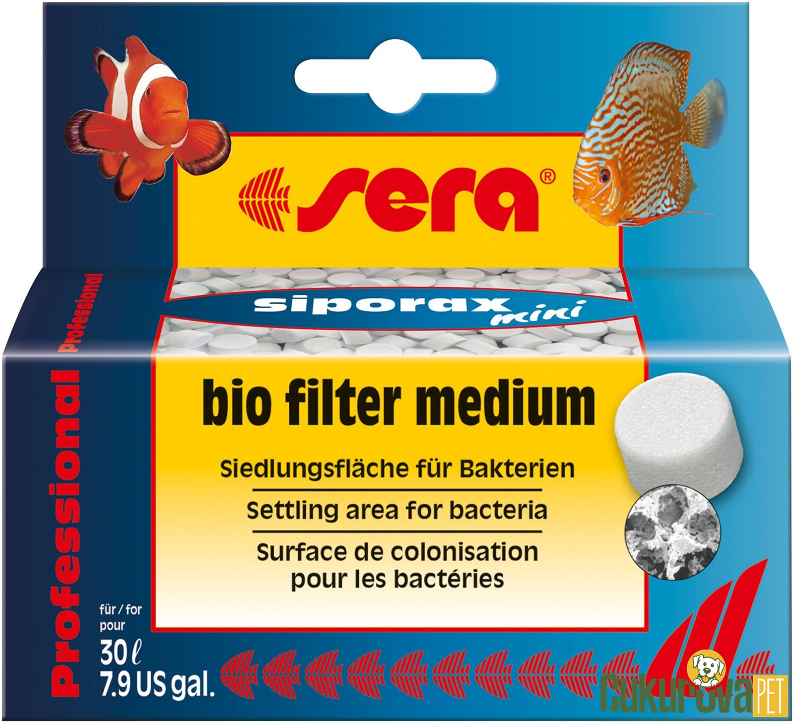 Sera Siporax Mini Bio Filter Medium Biyolojik Filtre Malzemesi 35 Gr