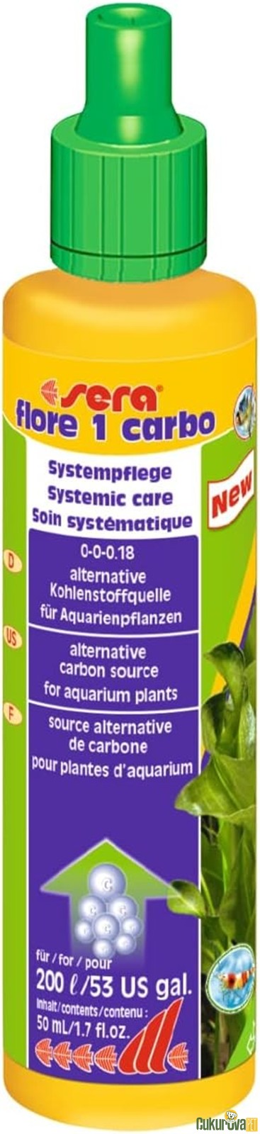 Sera Flore 1 Carbo / Karbon Bitki Katkısı 50 Ml