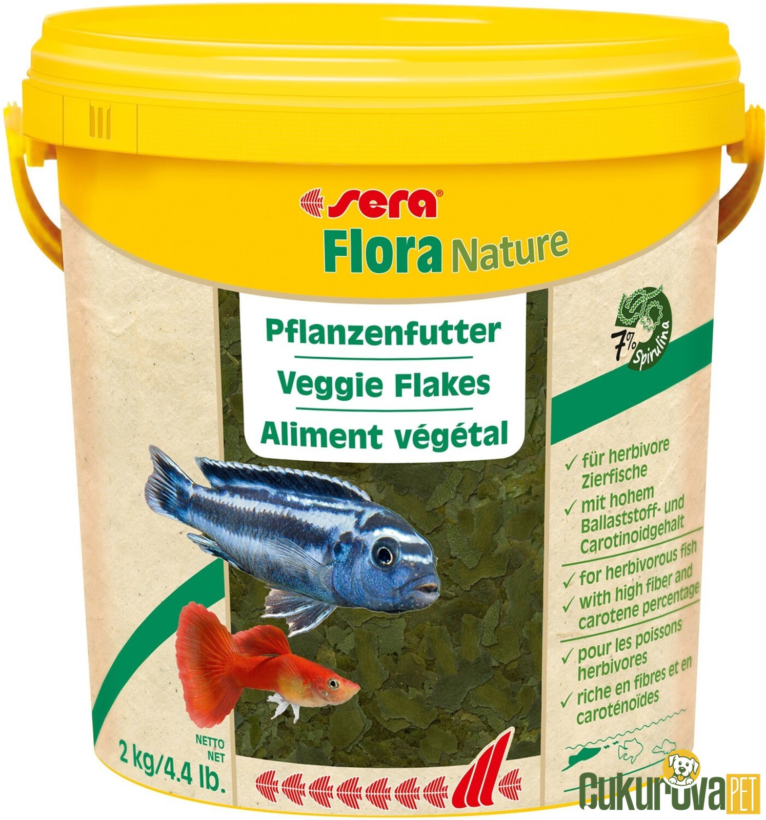 Sera Flora Nature Pul Yem 10 L - 2 Kg