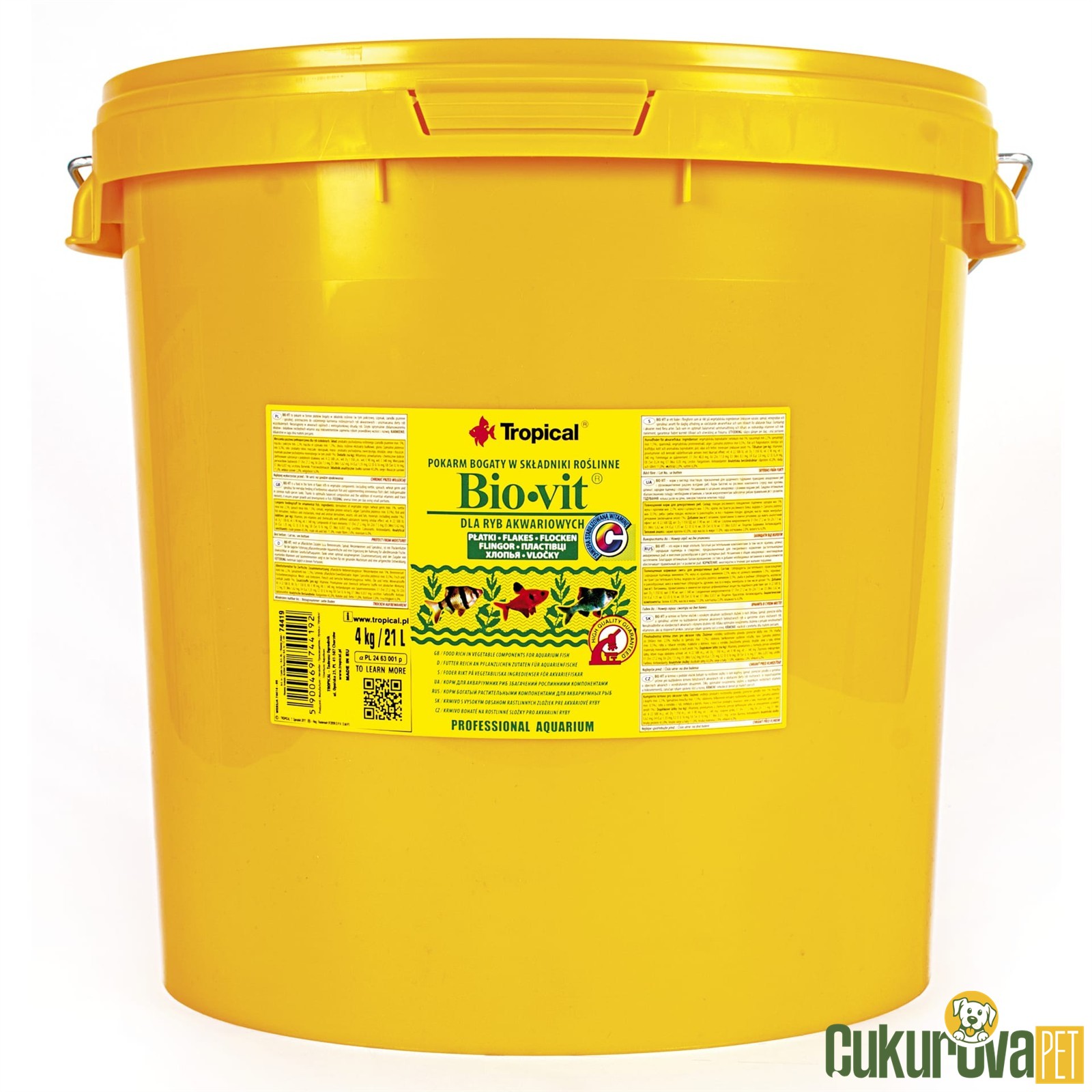 Tropical Bio-vit Flakes Pul Yem 21 L - 4 Kg