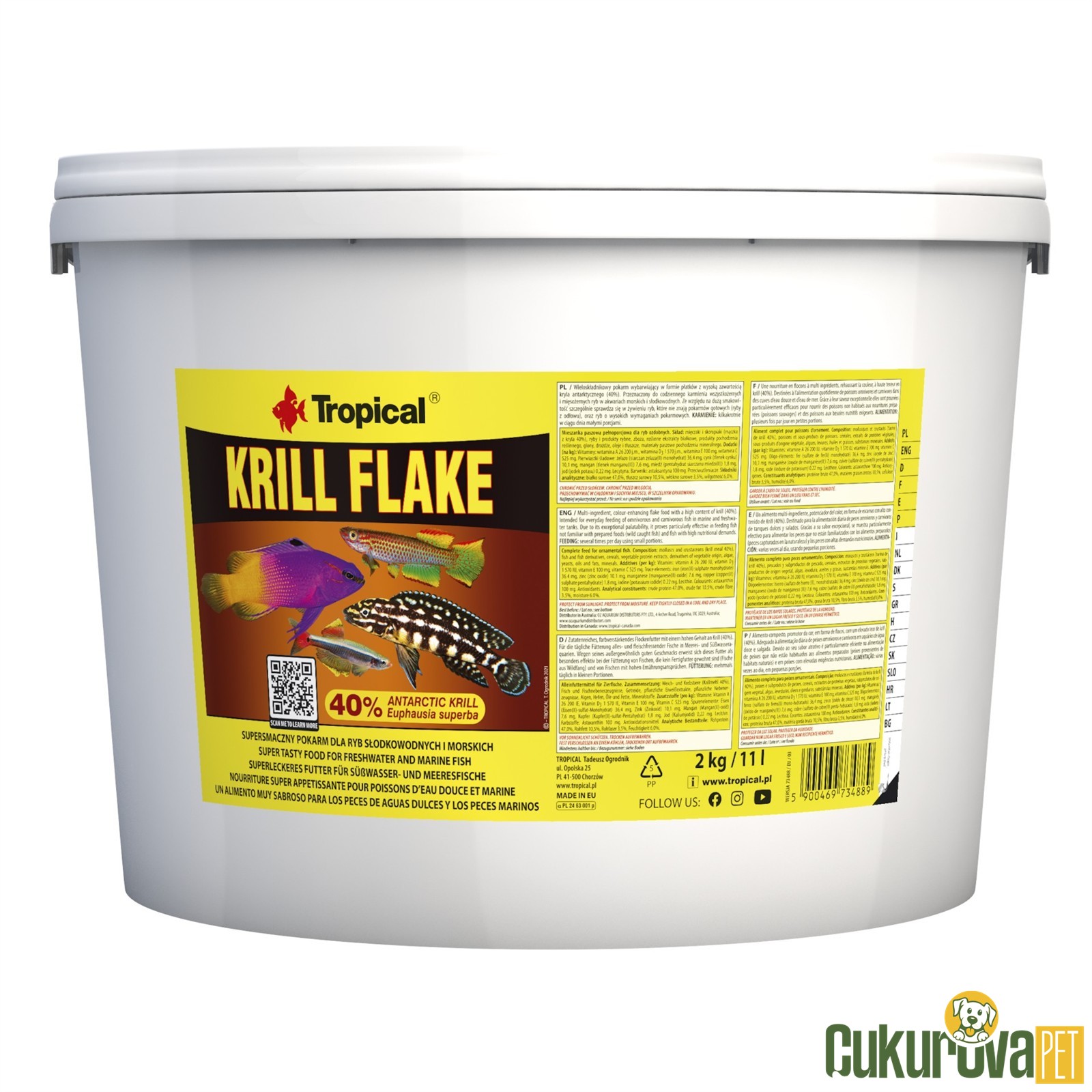 Tropical Krill Flake Pul Yem 11 L - 2 Kg