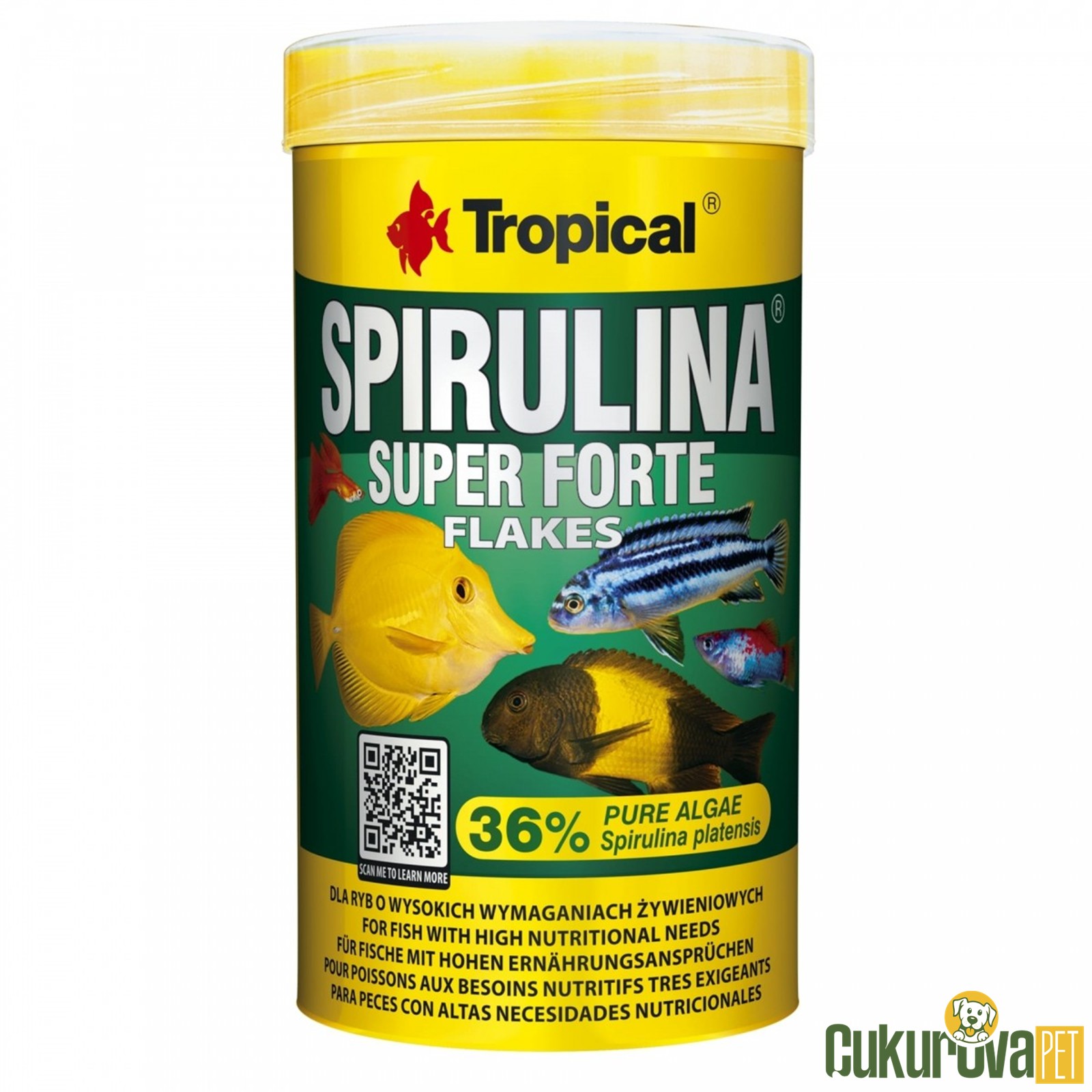 Tropical Spirulina Super Forte Flakes Pul Yem 1000 Ml - 200 Gr