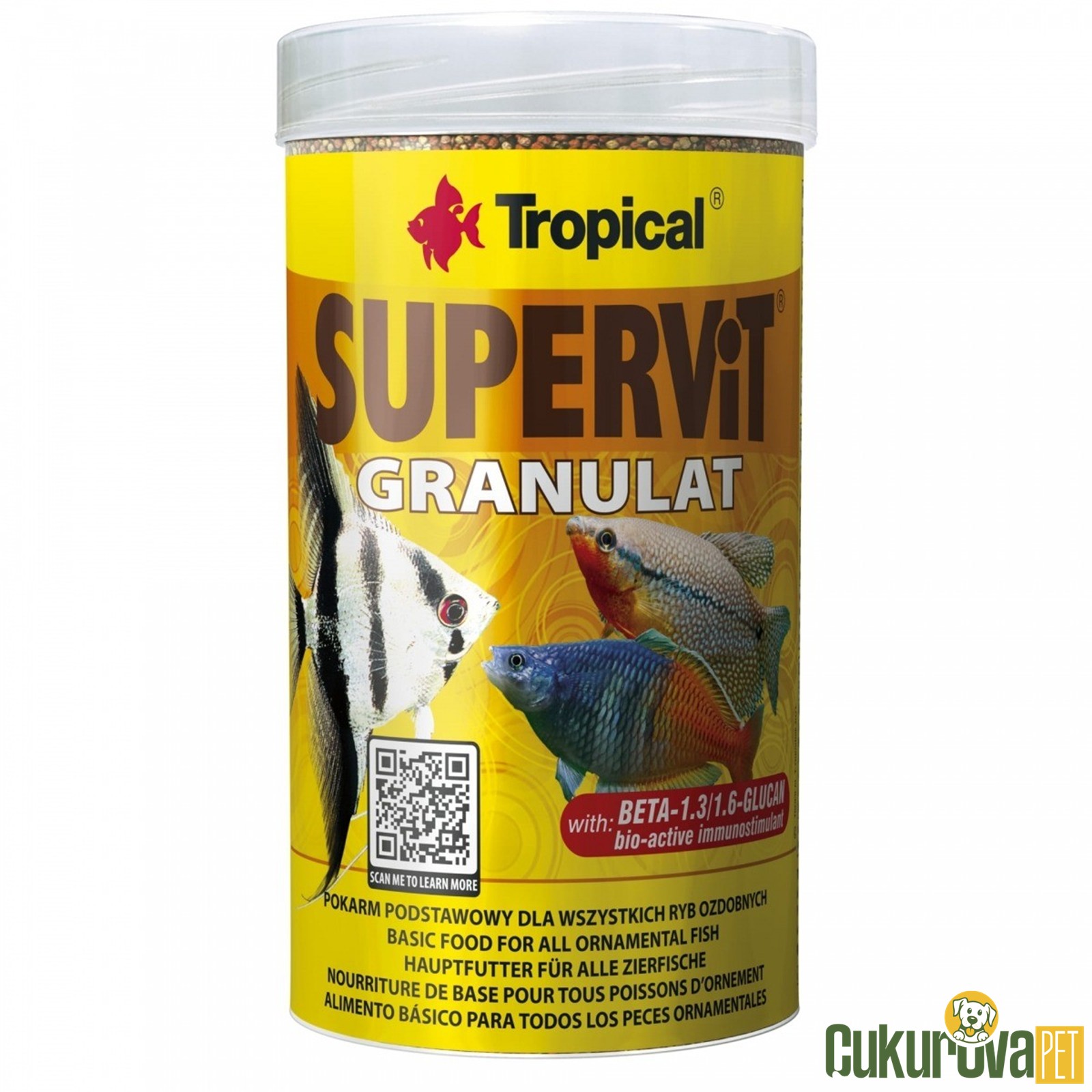 Tropical Supervit Granulat Granül Yem 1000 Ml - 550 Gr