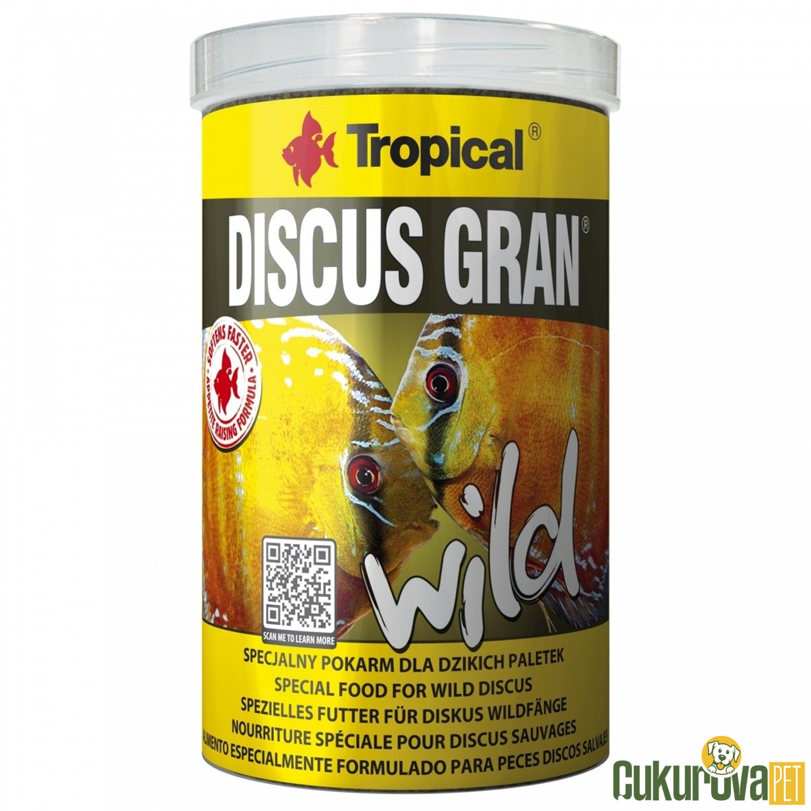 Tropical Discus Gran Wild Granül Yem 1000 Ml - 440 Gr