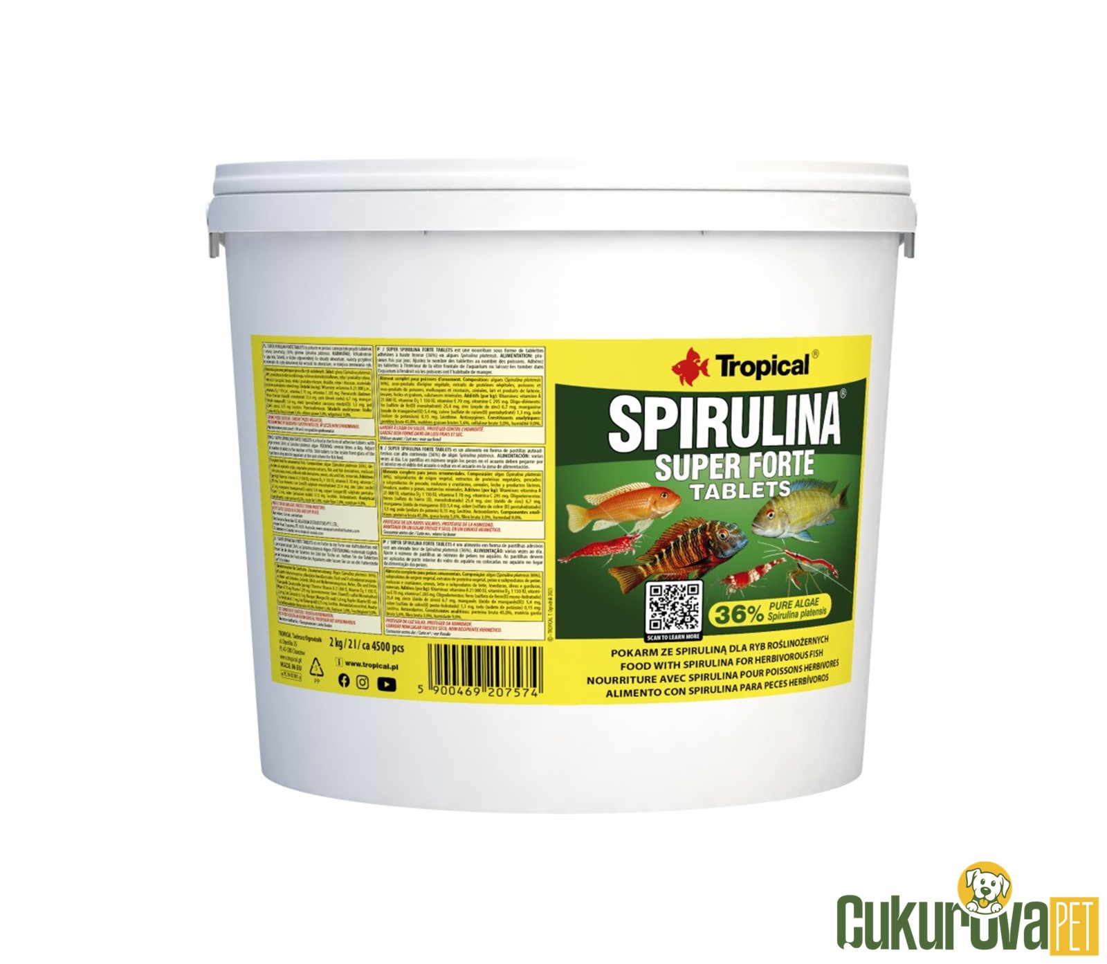 Tropical Spirulina Super Forte Tablets Tablet Yem 2 L - 2 Kg