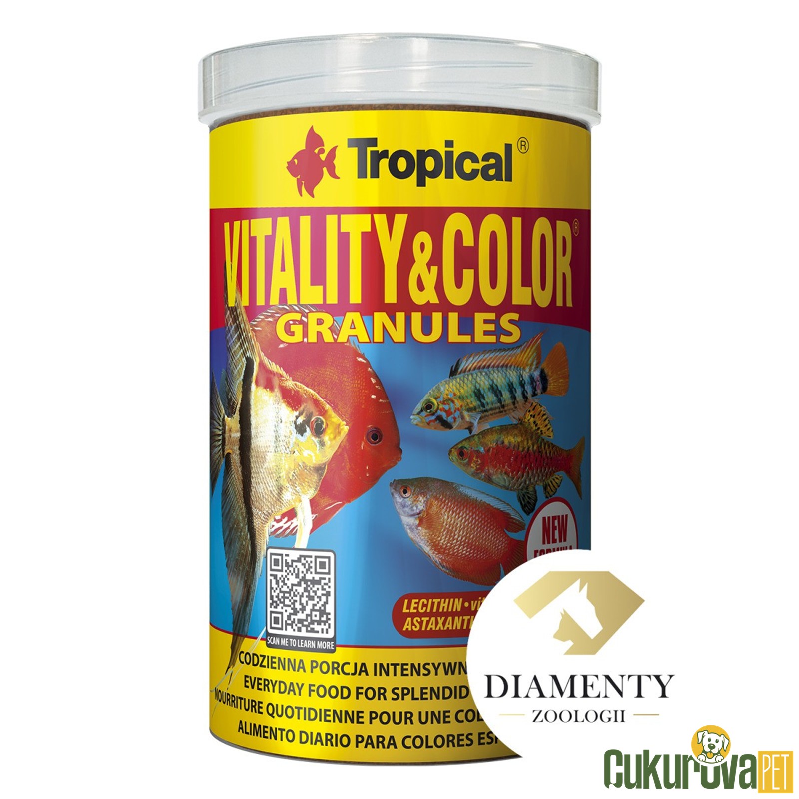 Tropical Vitality&Color Granules Granül Yem 1000 Ml - 550 Gr