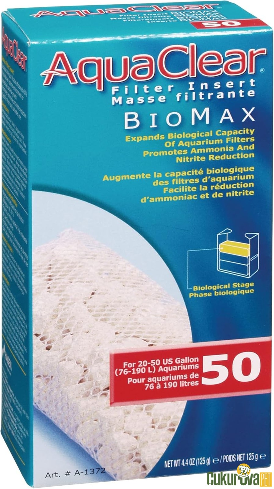 AquaClear BioMax 50 Biyolojik Filtre Malzemesi 80 Gr