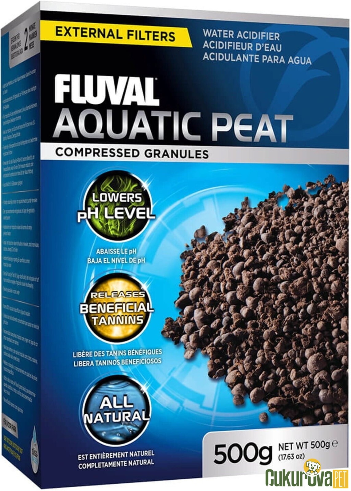 Fluval Aquatic Peat / Torf Kimyasal Filtre Malzemesi 500 Gr