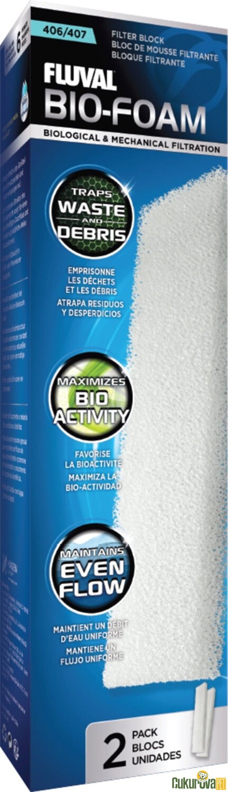 Fluval 406/407 Bio-Foam Filtre Süngeri 2 Adet