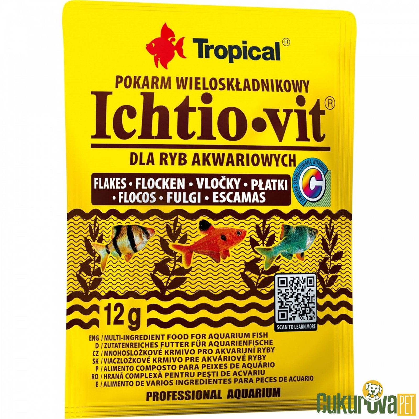 Tropical Ichtio-vit Flakes Pul Yem 12 Gr
