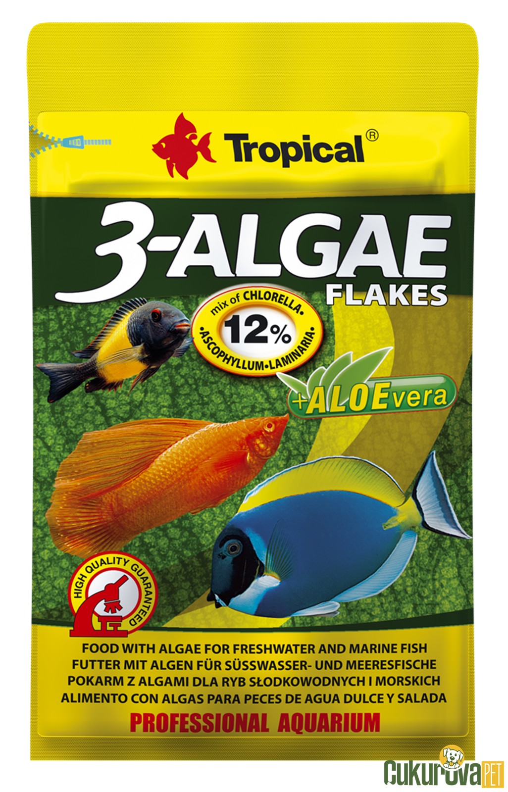 Tropical 3-Algae Flakes Pul Yem 12 Gr