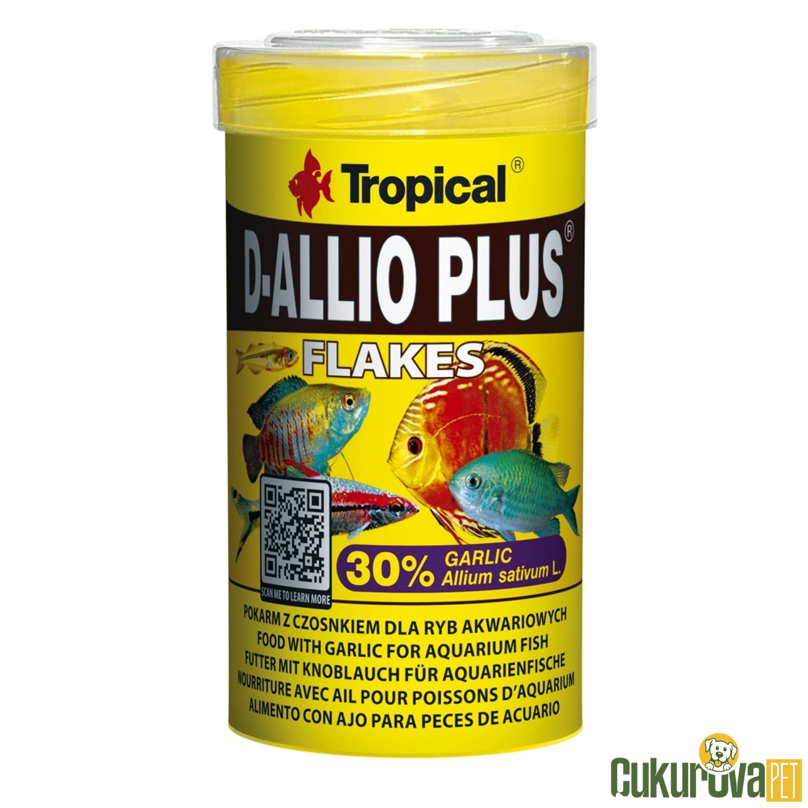 Tropical D-Allio Plus Flakes Pul Yem 100 Ml - 20 Gr