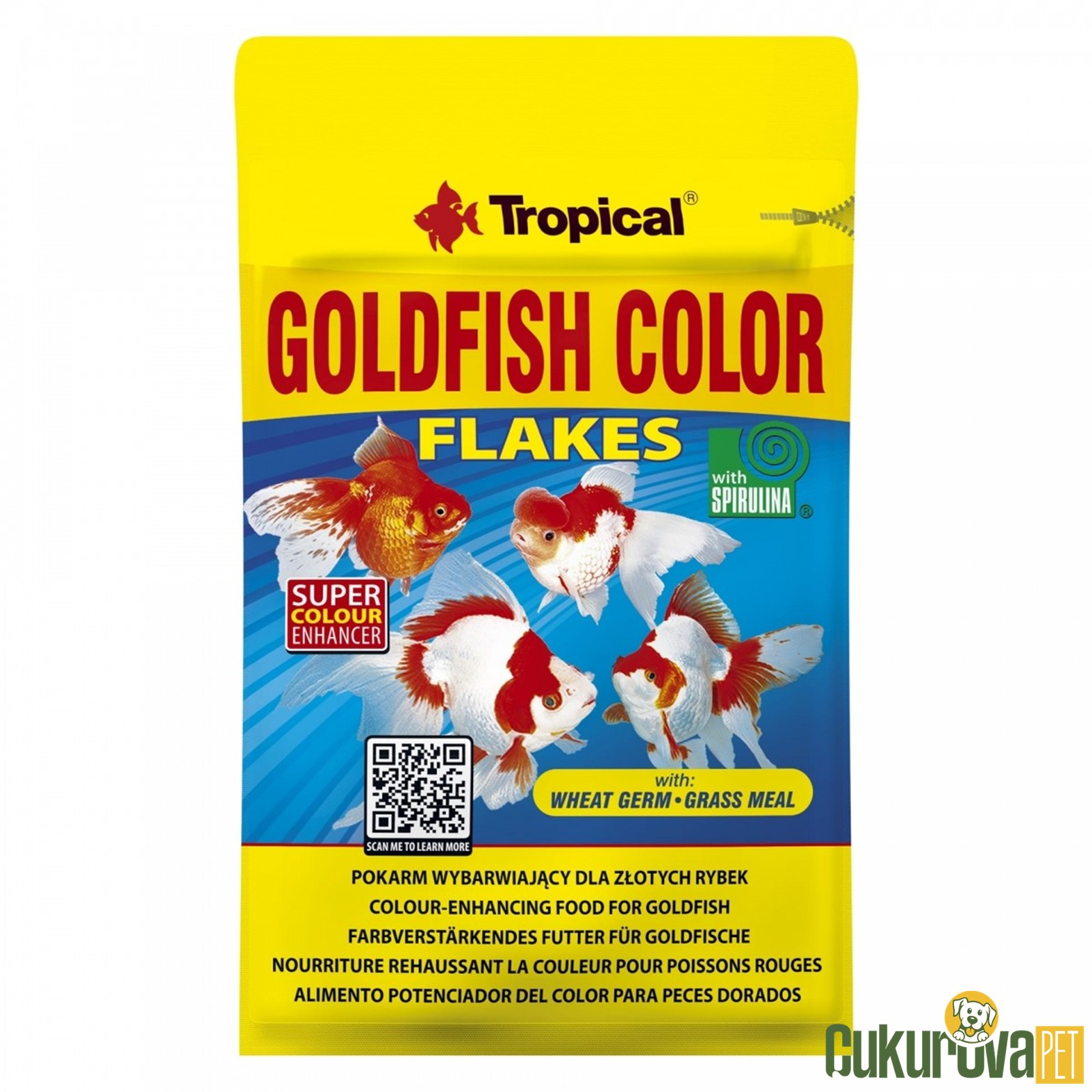 Tropical Goldfish Color Flakes Pul Yem 12 Gr