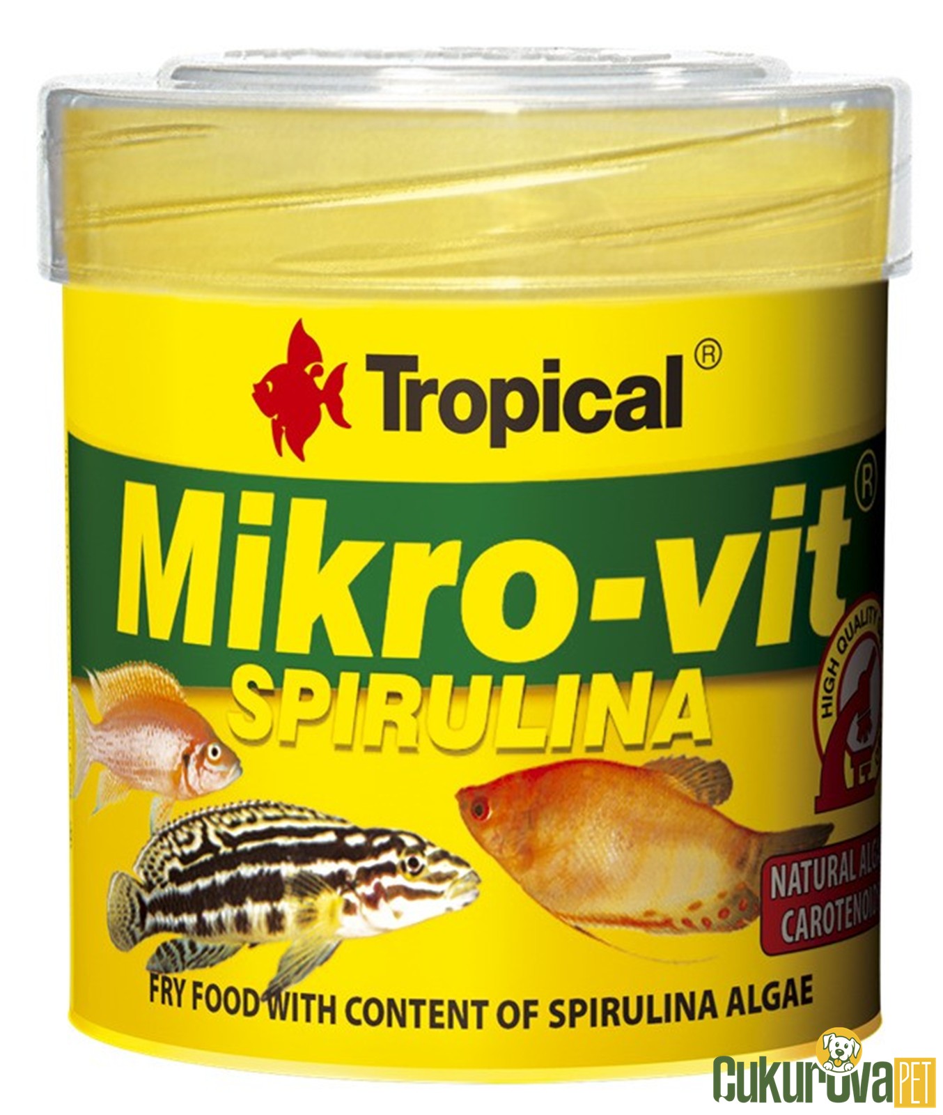 Tropical Mikro-vit Spirulina Toz Yem 50 Ml - 32 Gr