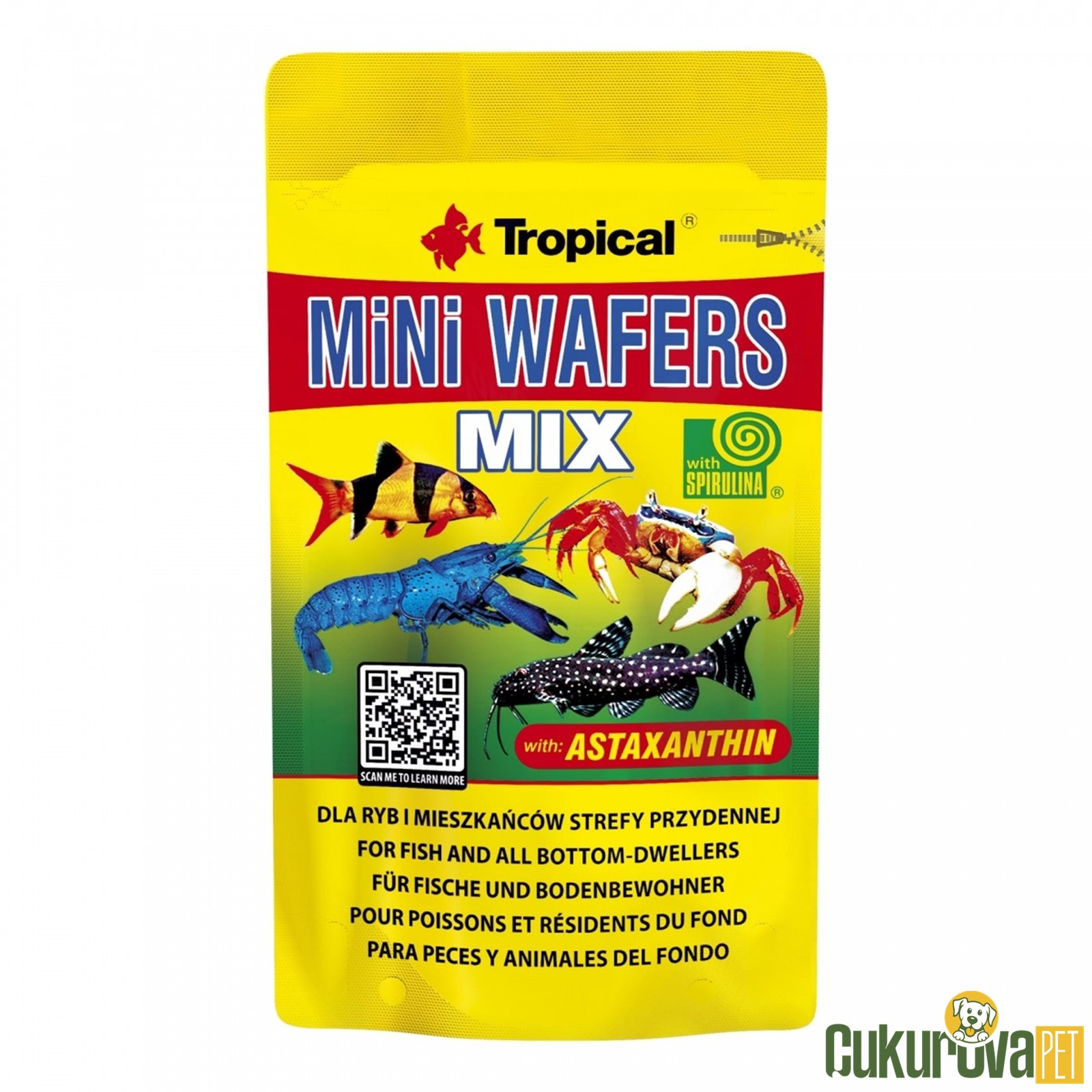 Tropical Mini Wafers Mix Tablet Yem 18 Gr