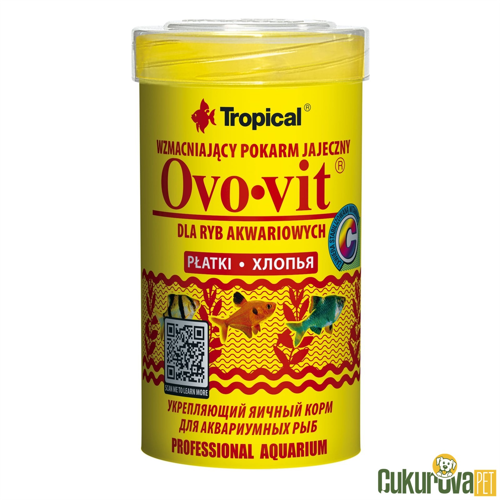 Tropical Ovo-Vit Flakes Pul Yem 100 Ml - 20 Gr