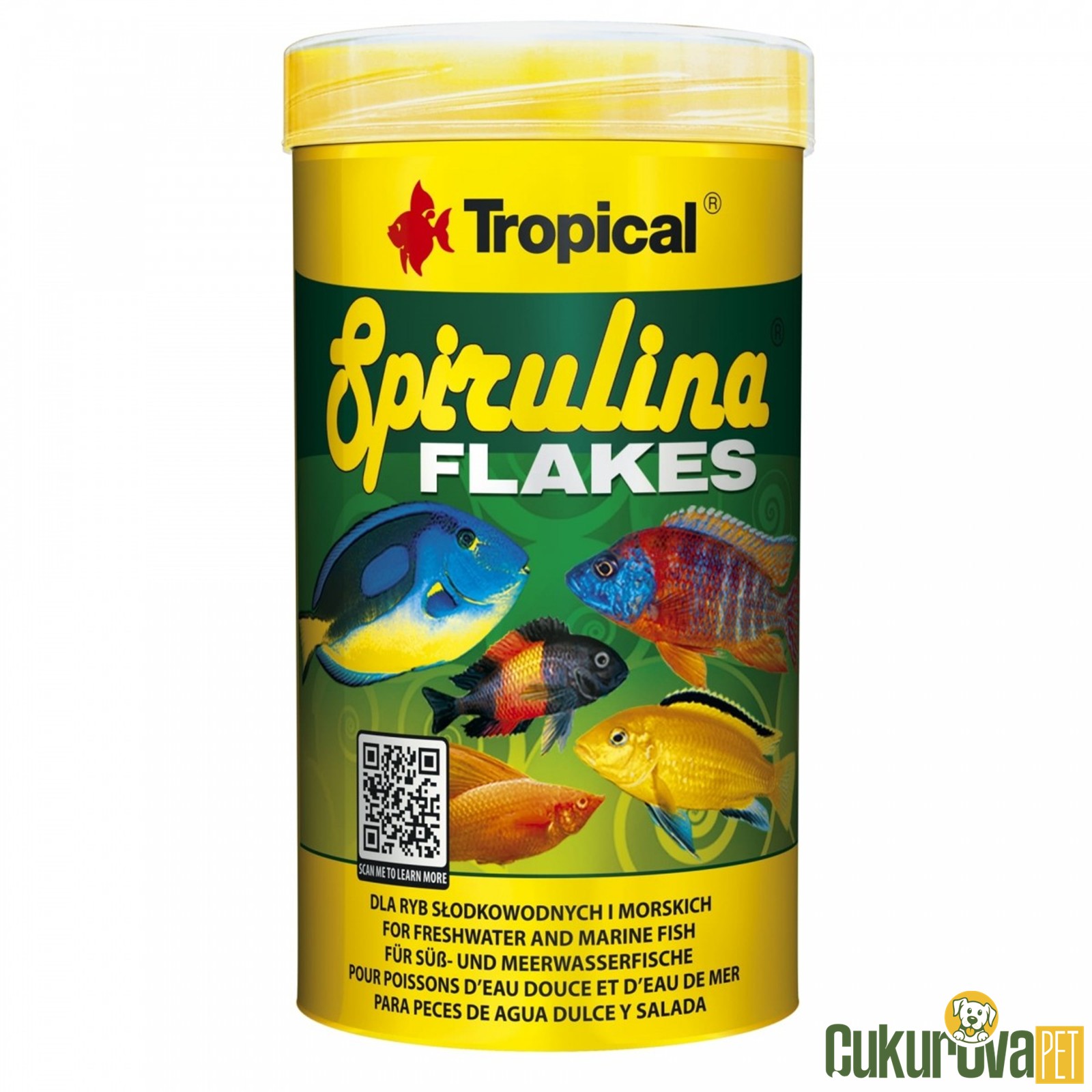 Tropical Spirulina Flakes Pul Yem 250 Ml - 50 Gr