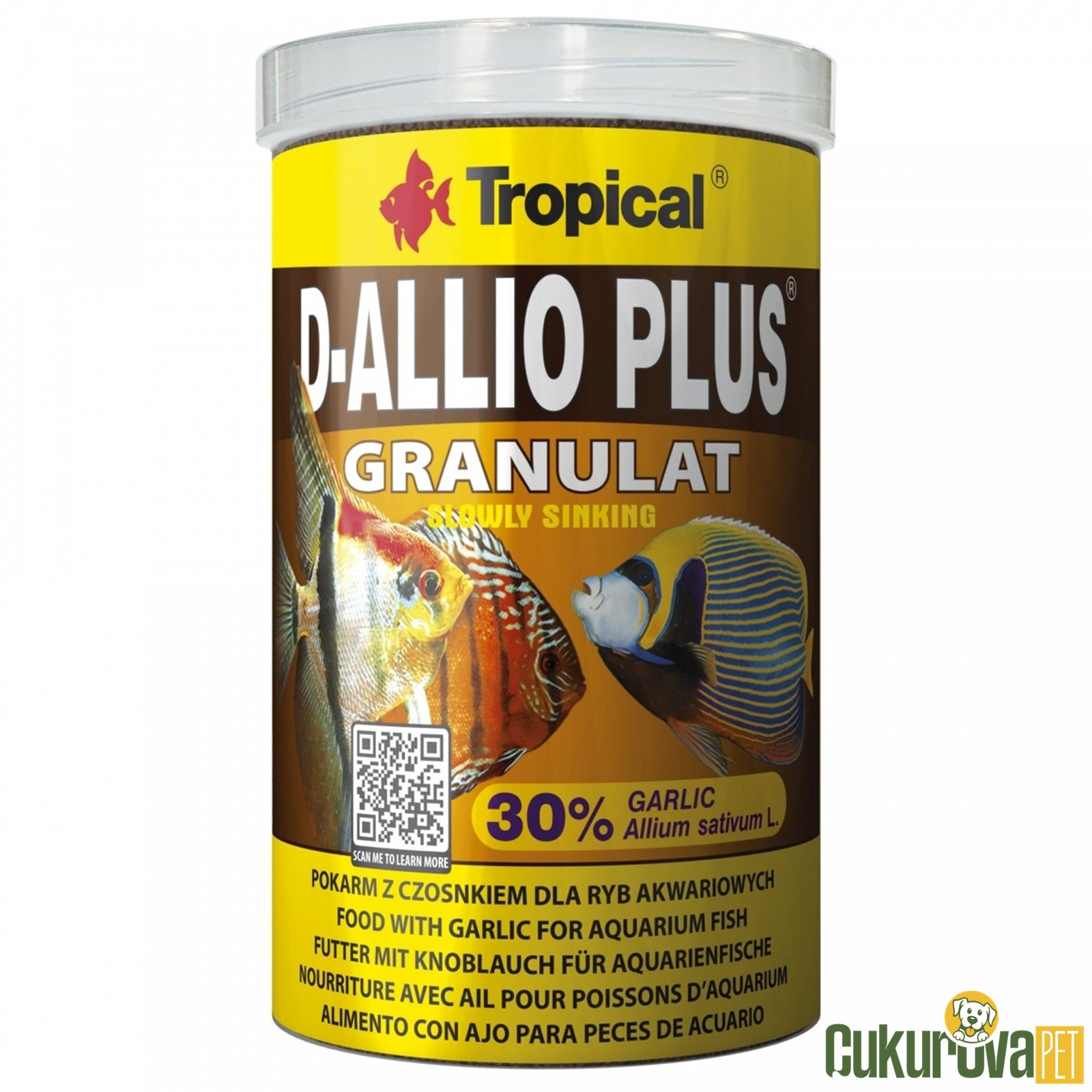 Tropical D-Allio Plus Granulat Granül Yem 250 Ml - 150 Gr