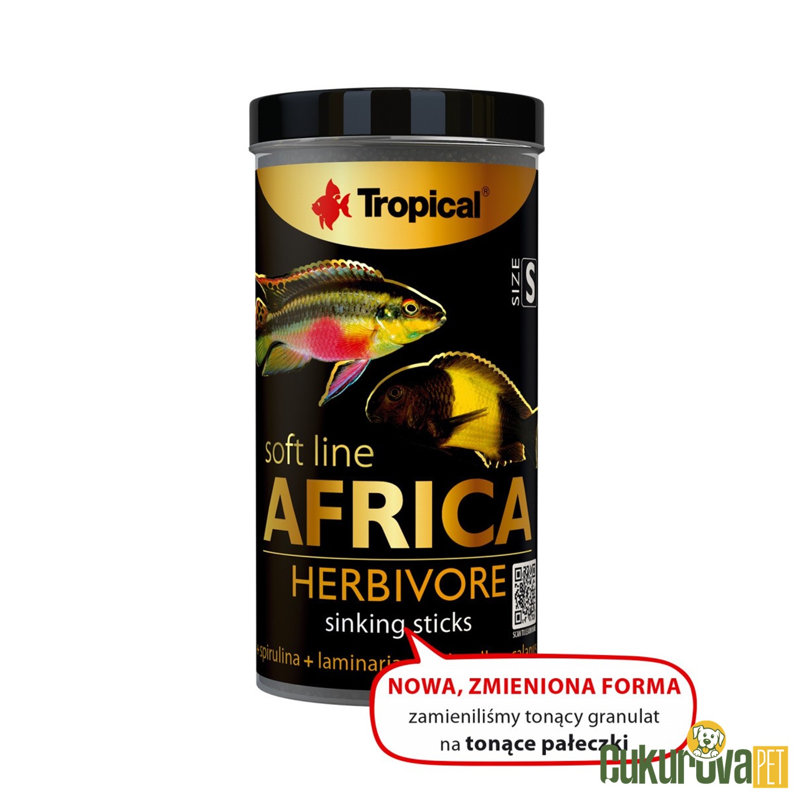 Tropical Soft Line Africa Herbivore Size S Stick Yem 250 Ml - 150 Gr