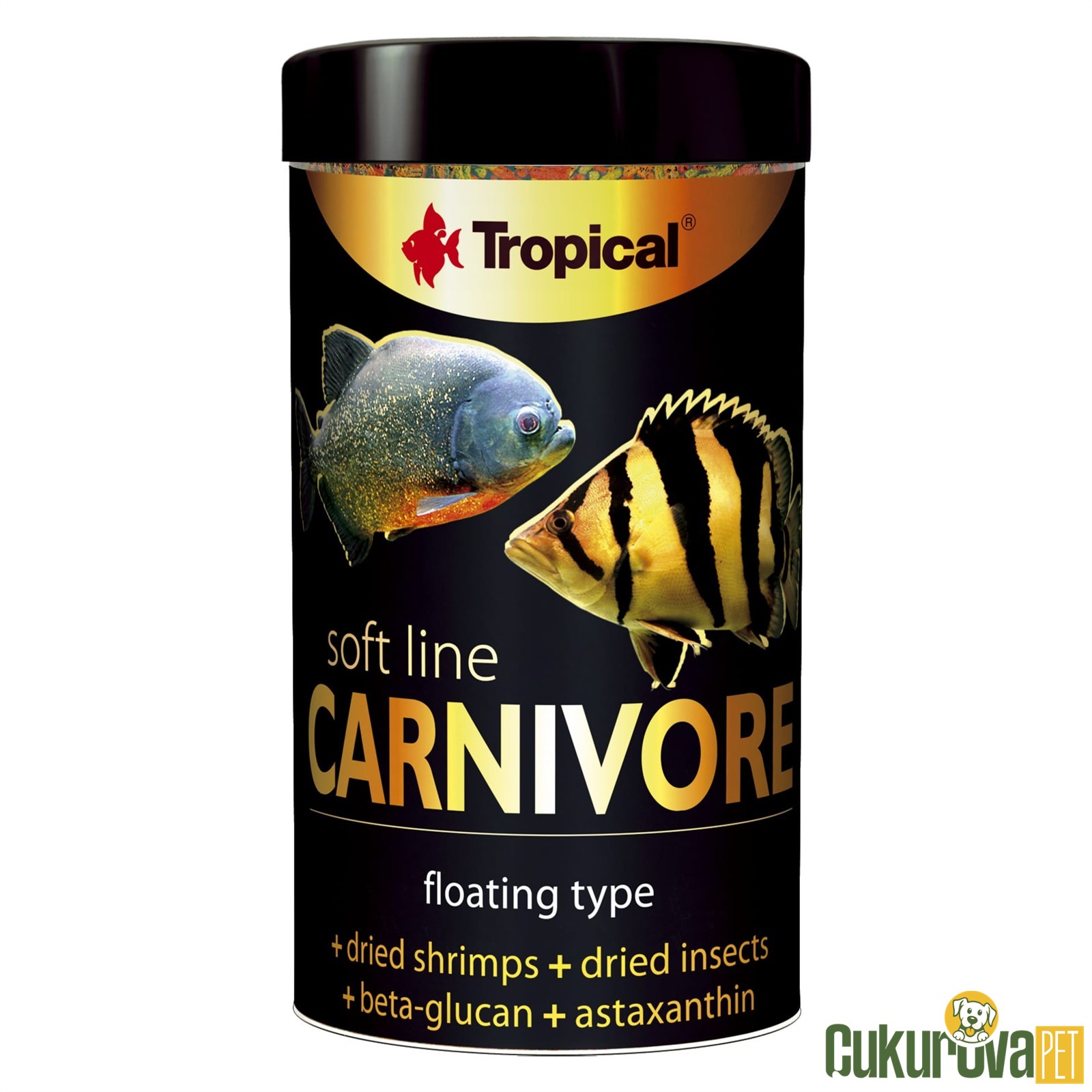 Tropical Soft Line Carnivore Kurutulmuş Yem 1000 Ml - 320 Gr