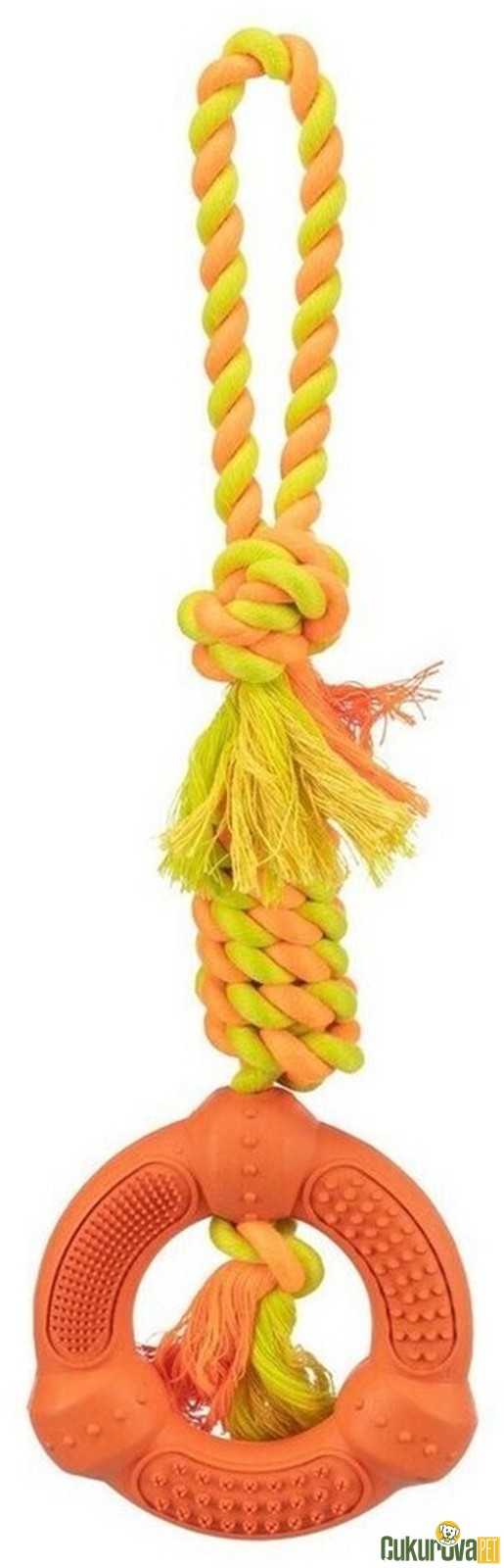 Trixie İpli Kauçuk Köpek Oyuncağı Karışık Renkli / 12 - 41 Cm