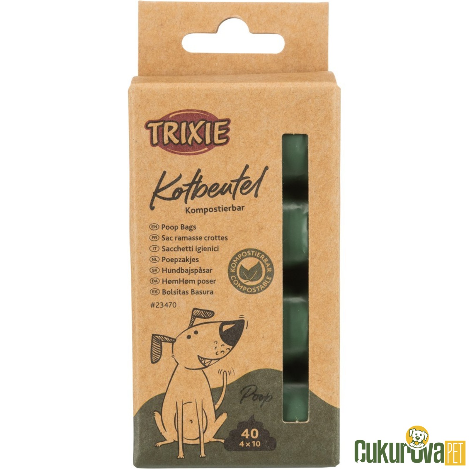 Trixie Poop Bags Köpek Dışkı Poşeti 4 x 10 Adet