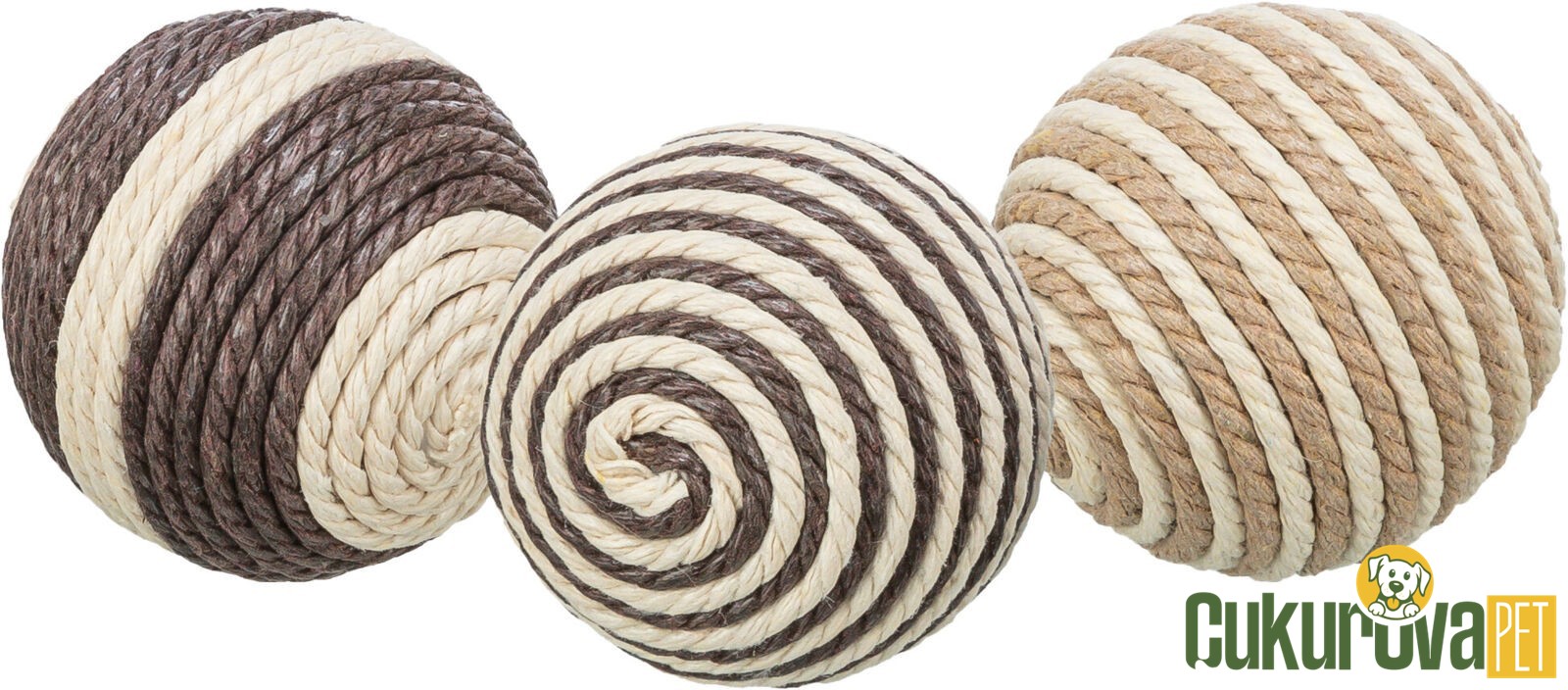 Trixie İp Sargılı Kedi Topu Karışık Çeşitli 4.5 Cm - 1 Adet