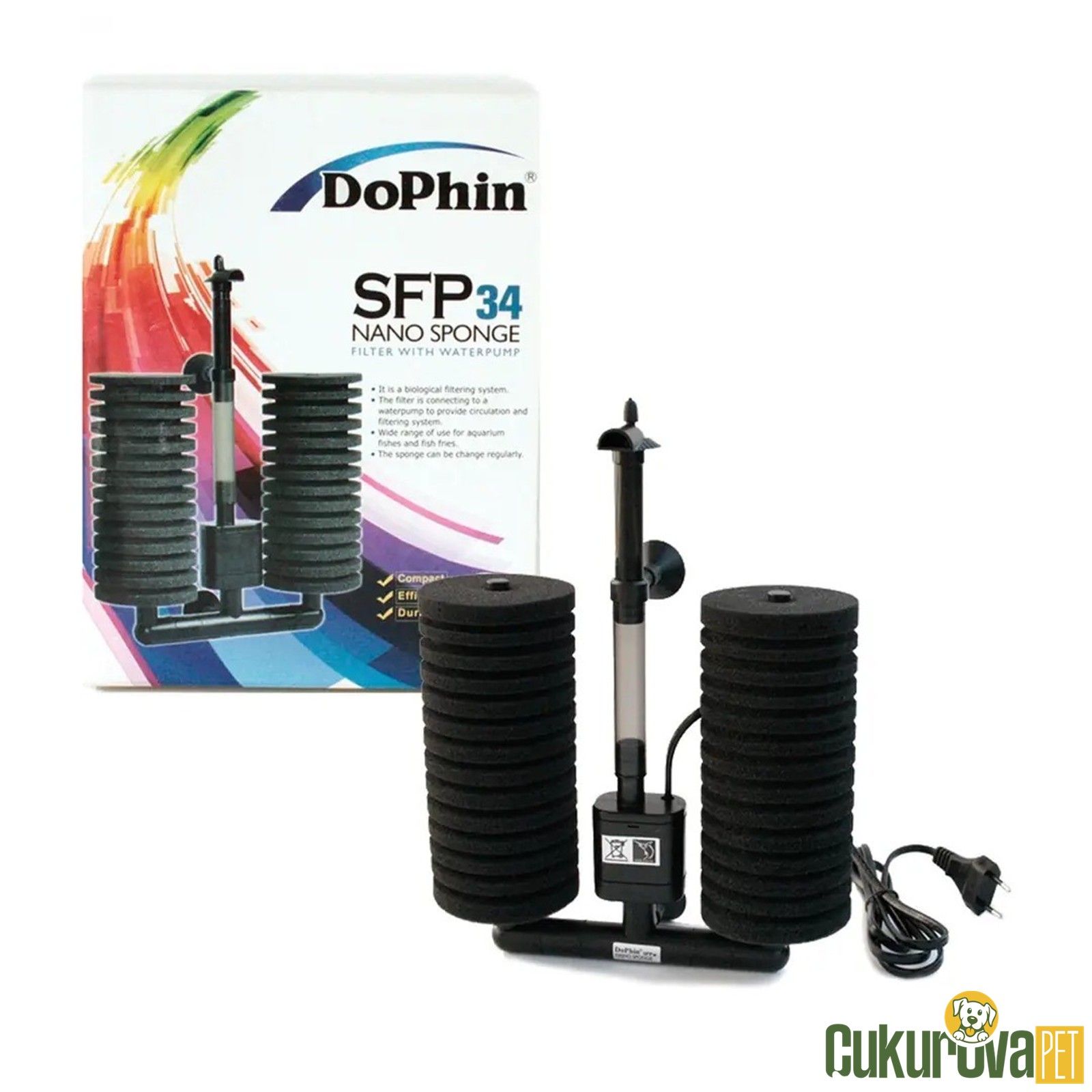 Dophin SFP34 Akvaryum Pipo Filtre
