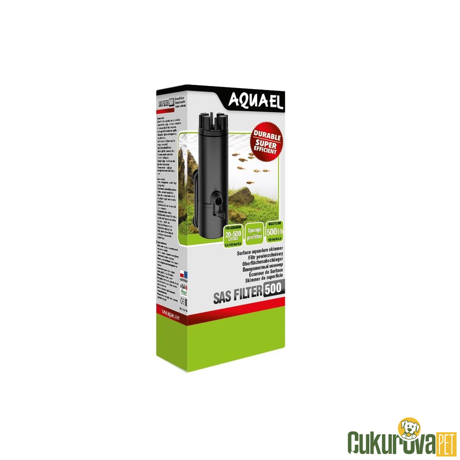 Aquael Sas Filter 500 Akvaryum İç Filtre