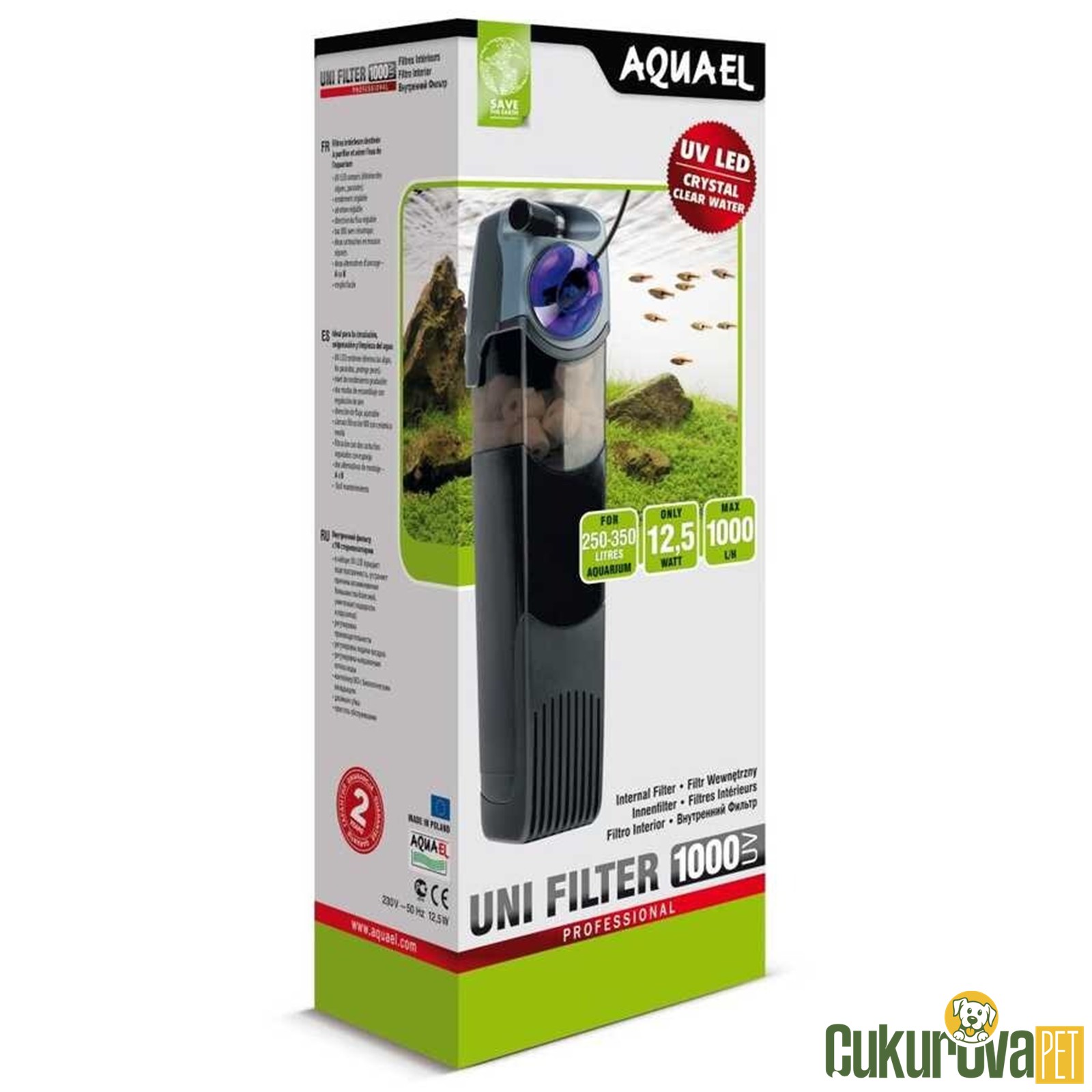 Aquael Uni Filter 1000 Akvaryum İç Filtre