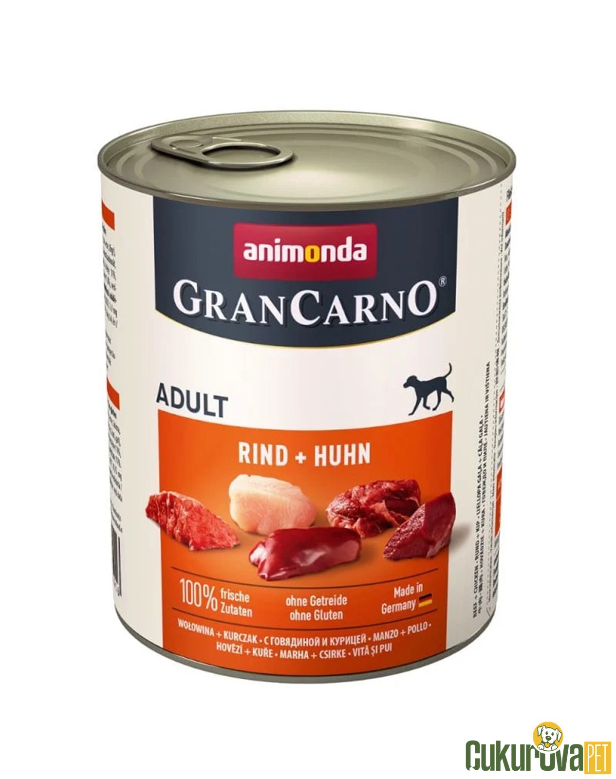 Animonda GranCarno Adult Sığır Etli ve Tavuklu Yetişki̇n Köpek Yaş Maması 400 Gr