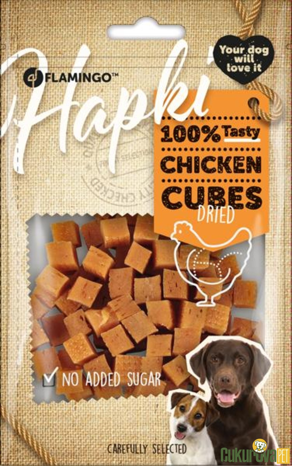 Flamingo Hapki Cubes Dried Tavuklu Köpek Ödül Maması 85 Gr