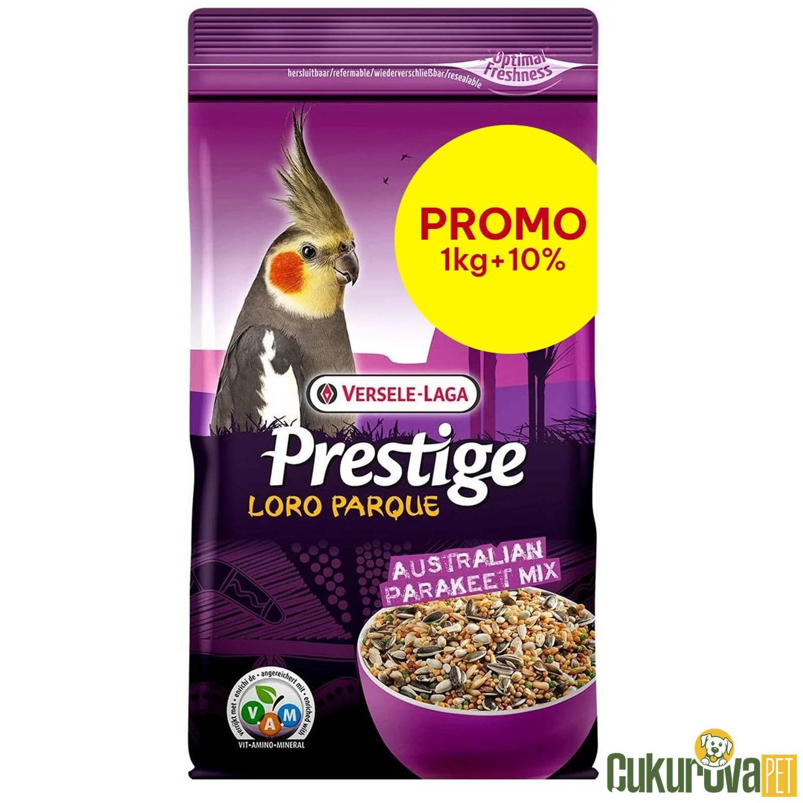 Versele Laga Prestige Loro Parque Australian Parakeet Paraket Yemi 1.1 Kg