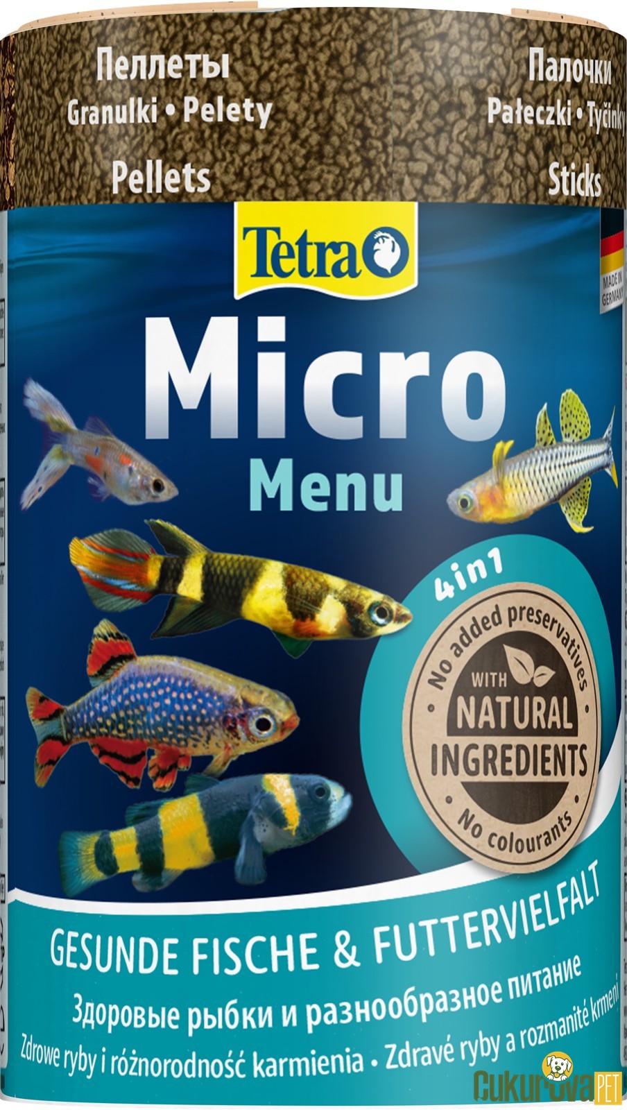 Tetra Micro Menu Pellets - Sticks Karışık Çeşitli Yem 100 Ml - 65 Gr