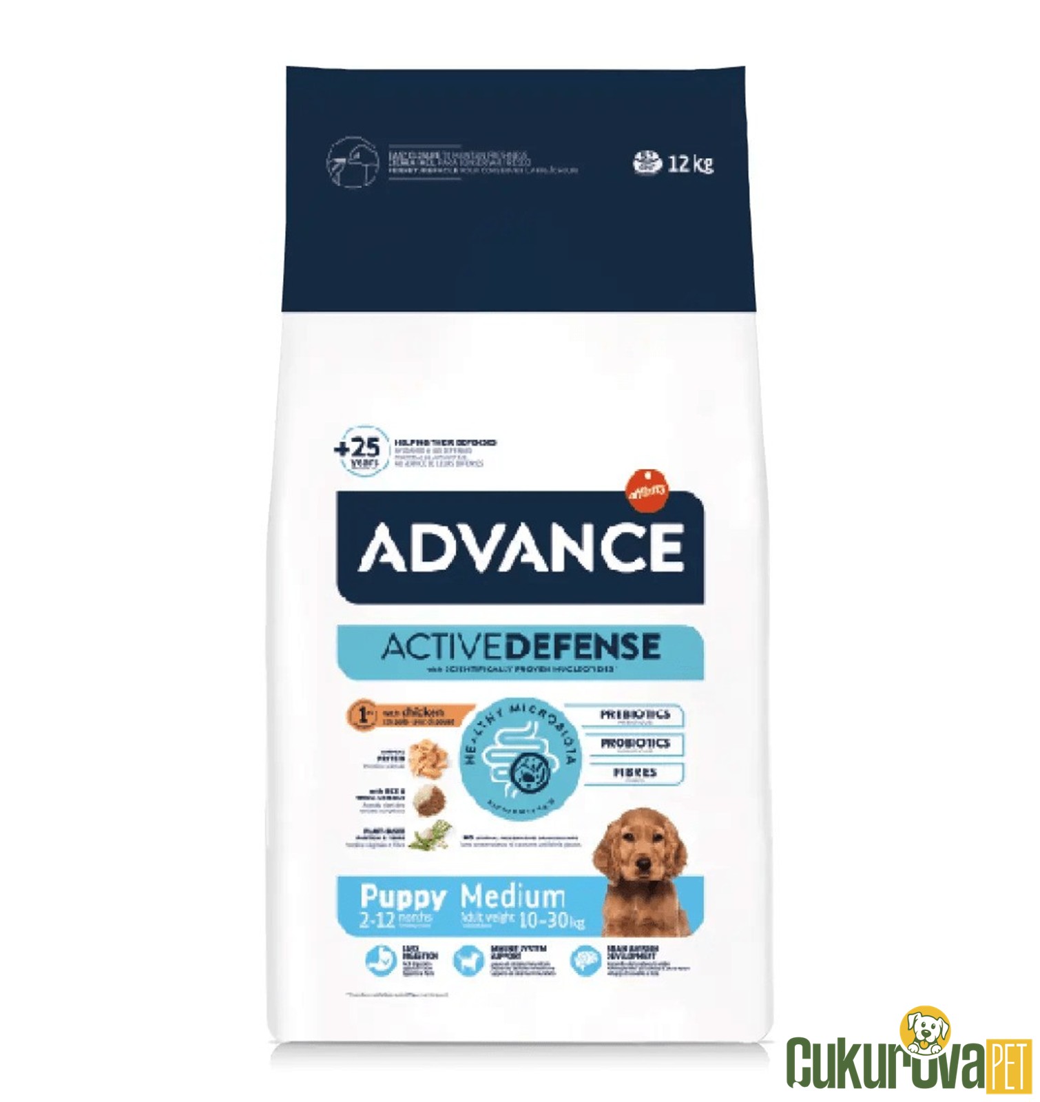 Advance Puppy Medium Tavuklu Yavru Köpek Maması 12 Kg