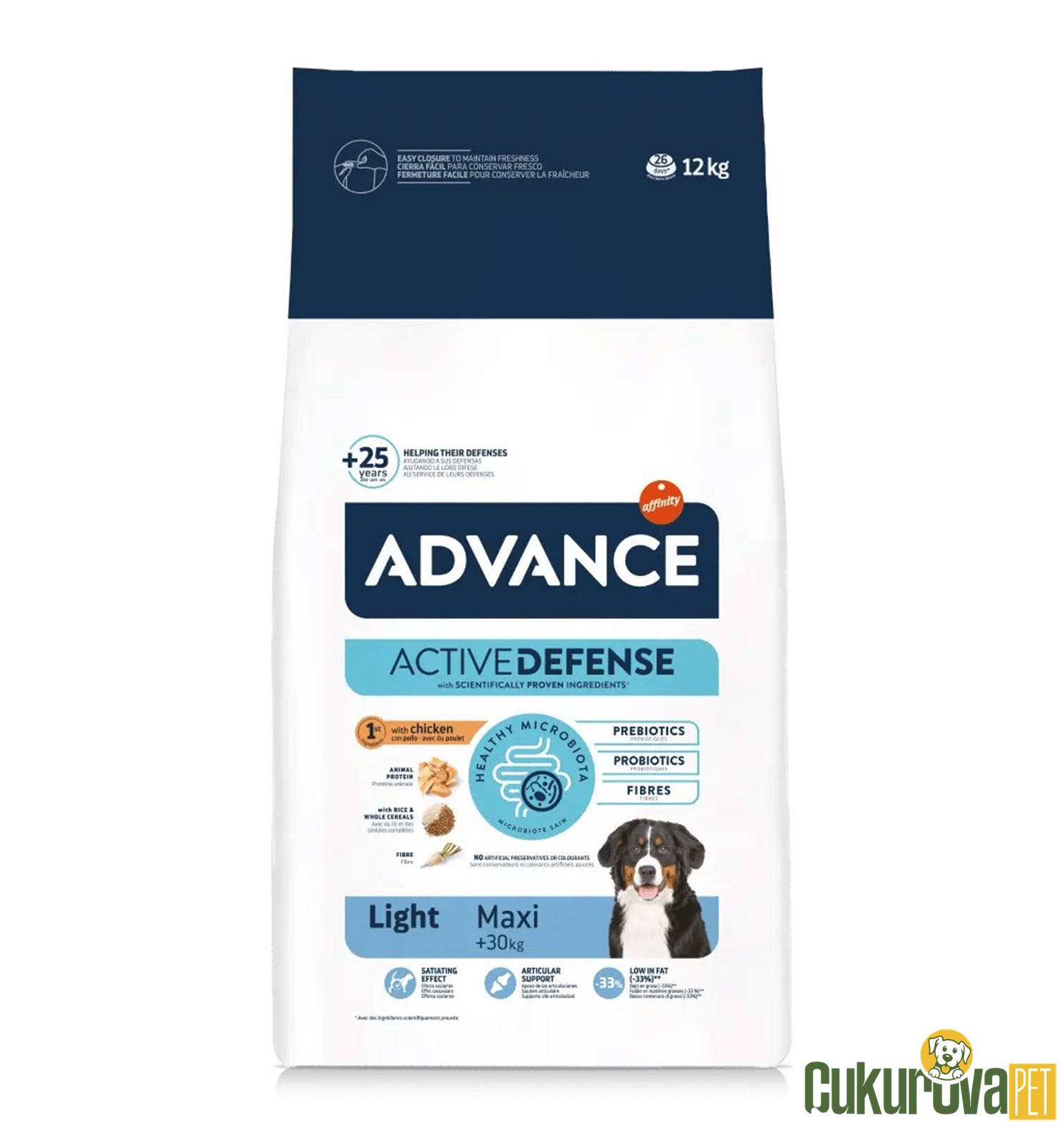 Advance Light Maxi Tavuklu Ve Pirinçli Diyet Köpek Maması 12 Kg
