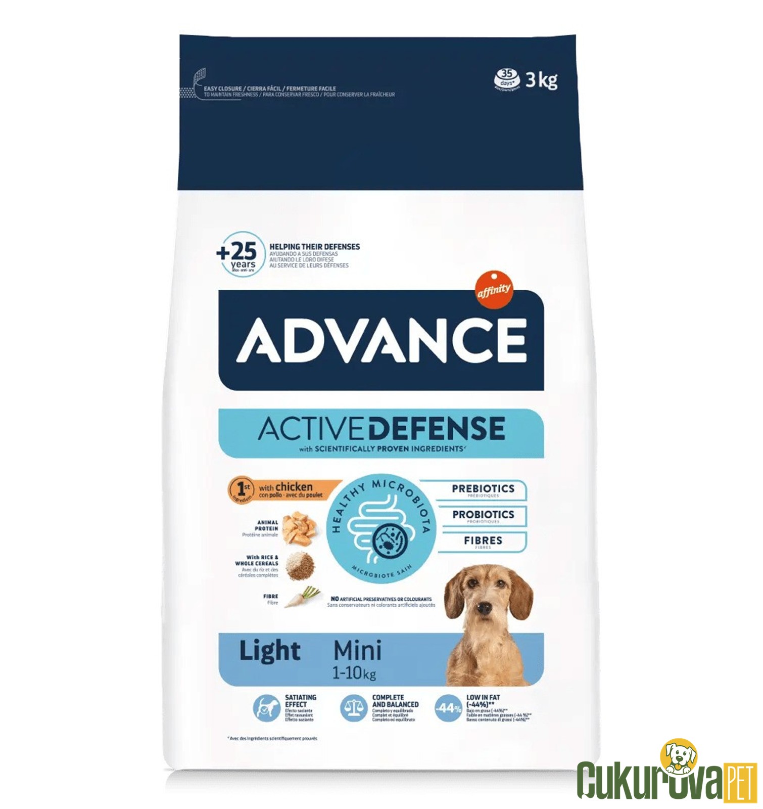Advance Light Mini Tavuklu Ve Pirinçli Diyet Köpek Maması 3 Kg