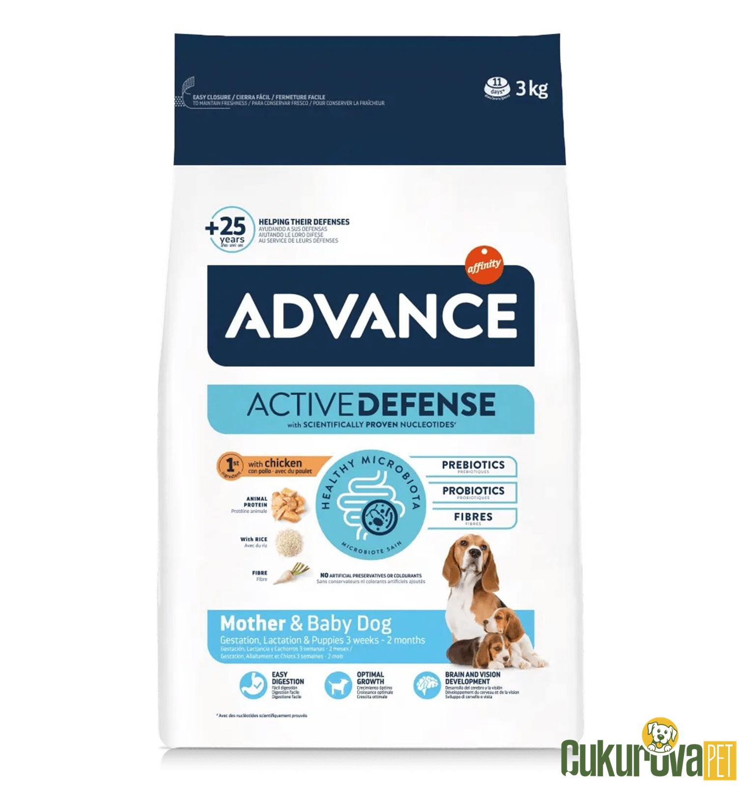 Advance Mother & Baby Dog Tavuklu Yavru Köpek Maması 3 Kg