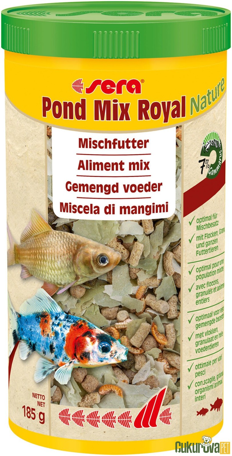 Sera Pond Mix Royal Nature Havuz Yemi 1000 Ml - 185 Gr
